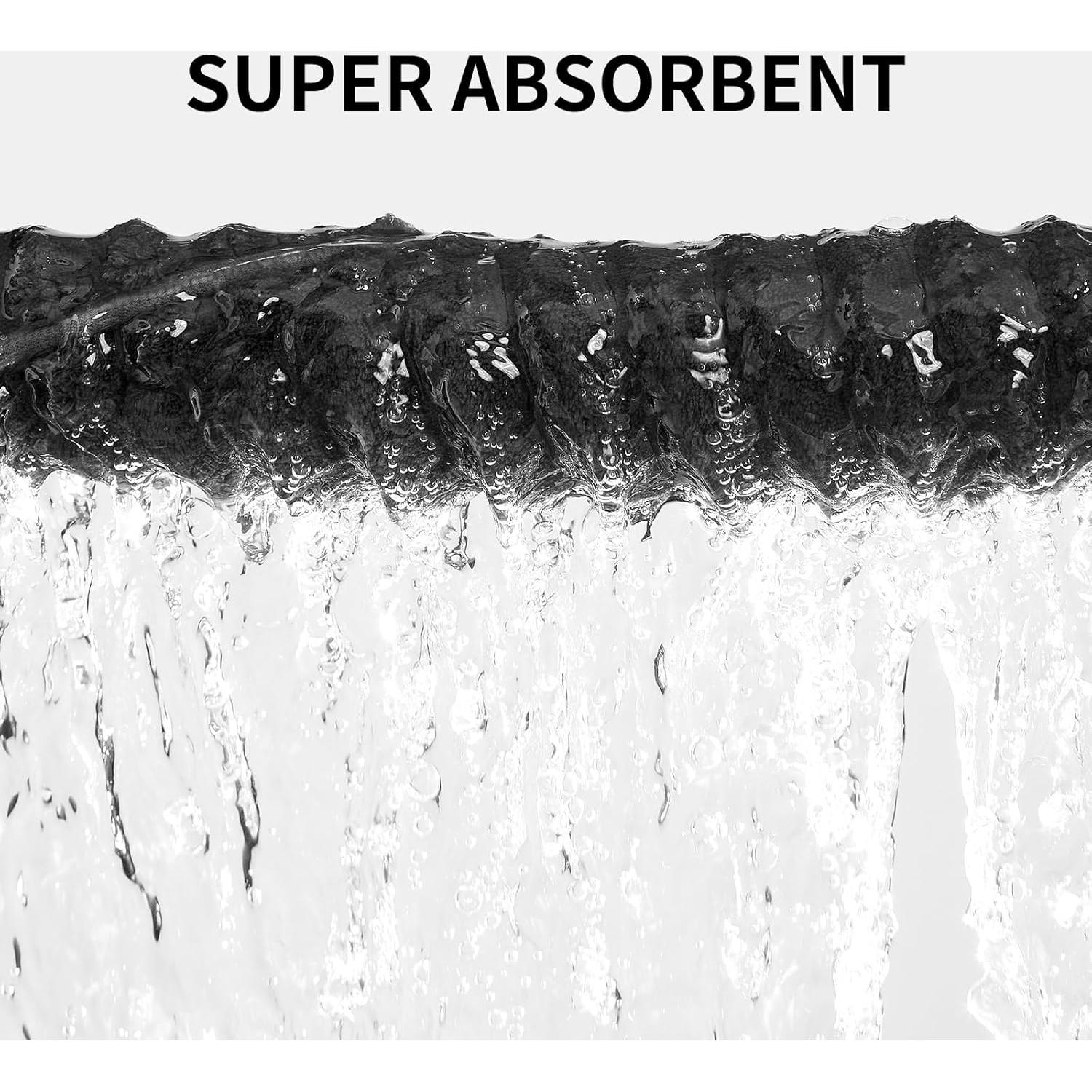 Juego de Toallas de Baño Extra Grande NALIVO 6 Piezas Gris