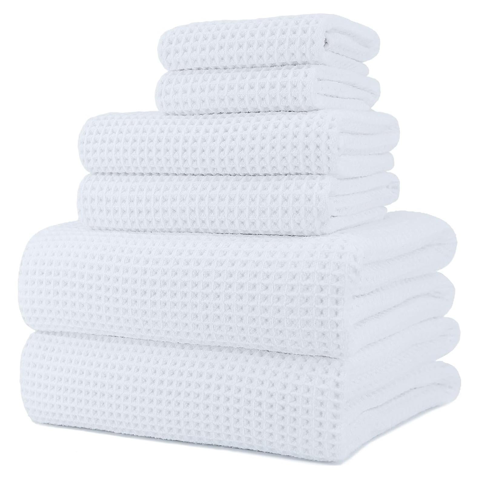 Conjunto de Toallas de Baño Microfibra POLYTE 6 Piezas 430 gsm
