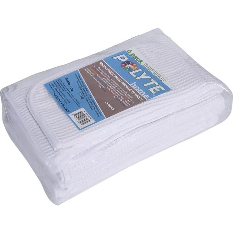 Conjunto de Toallas de Baño Microfibra POLYTE 6 Piezas 430 gsm