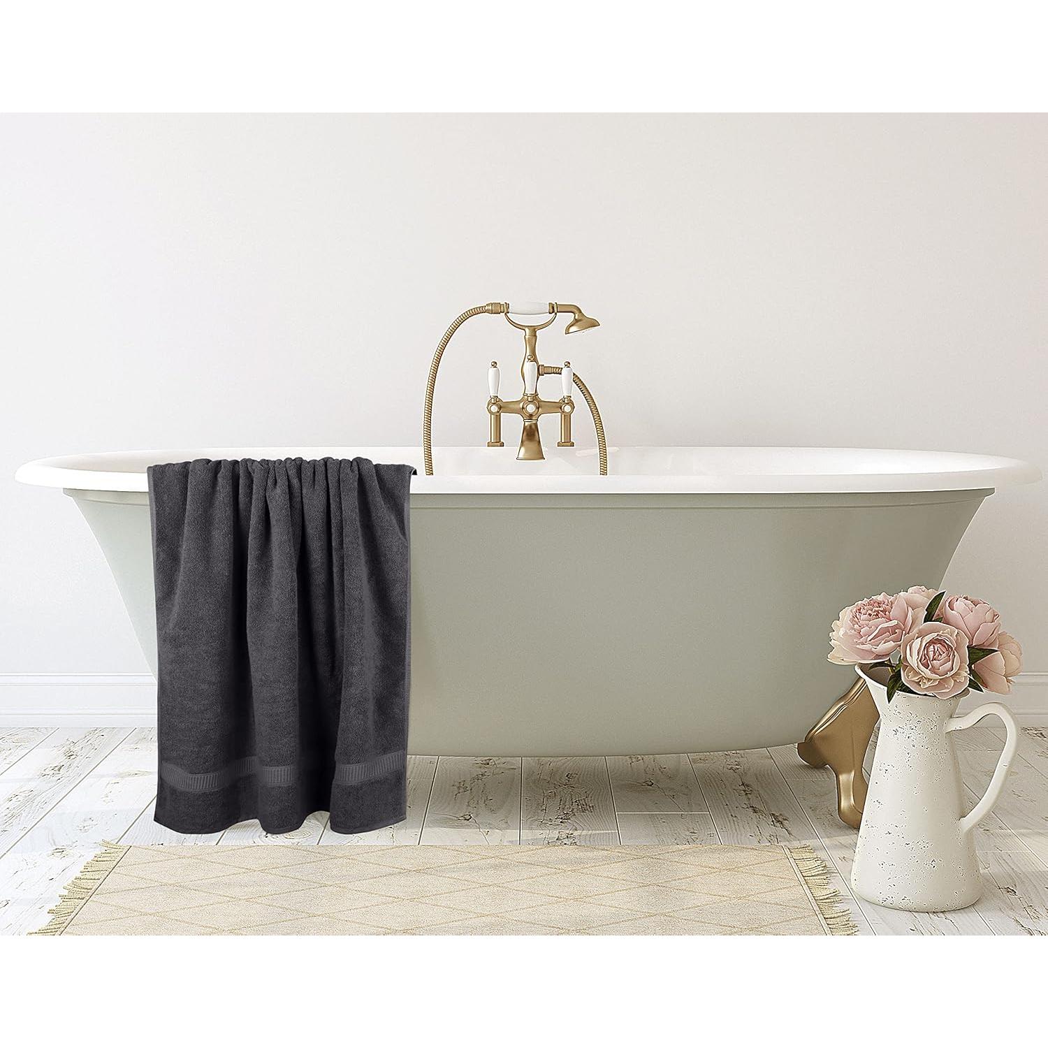 Toallas Utopia Jumbo de Baño 2 Piezas 600 GSM 89x178 cm Gris