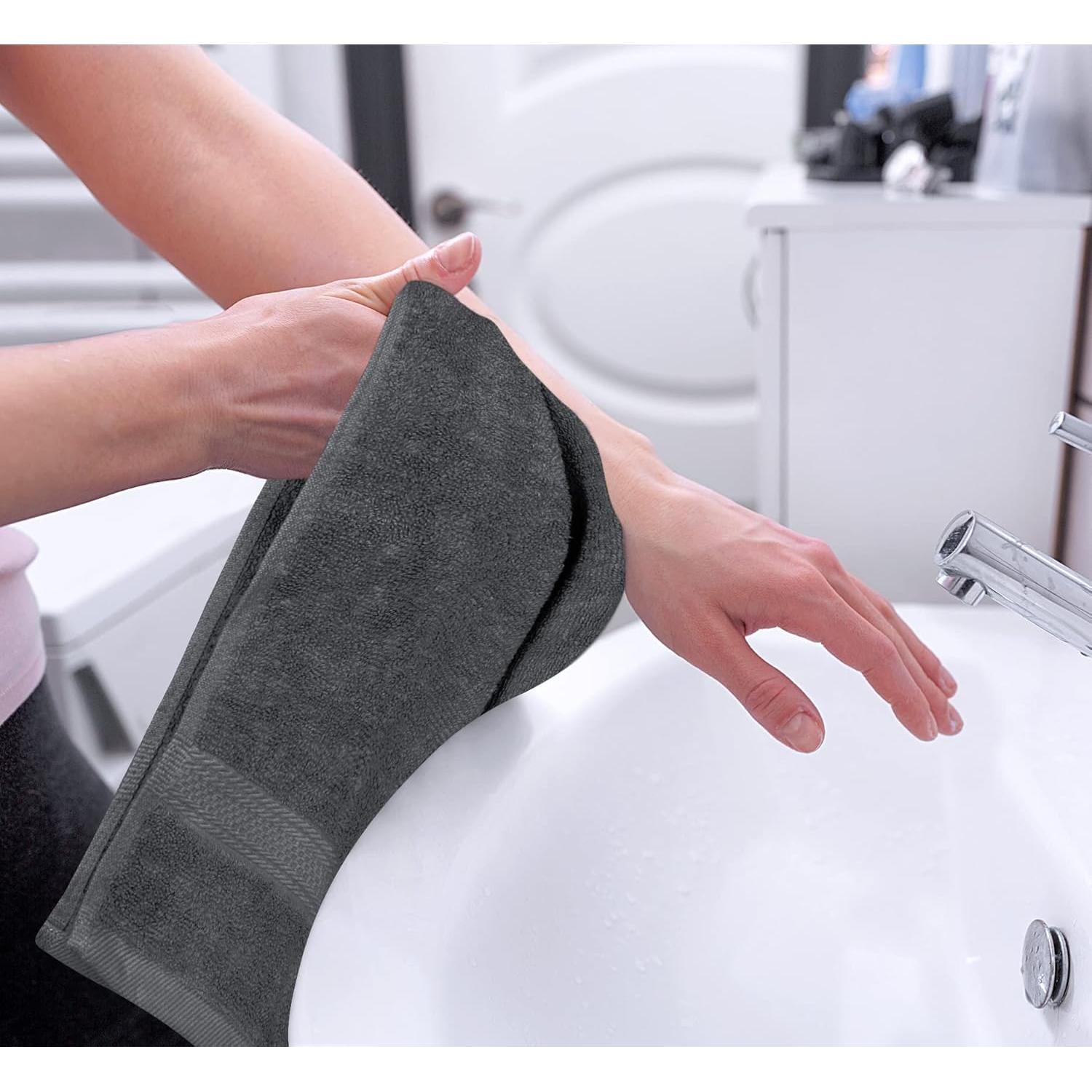 Juego de Toallas de Mano Utopia 6 Piezas 40x71 cm Algodón Gris