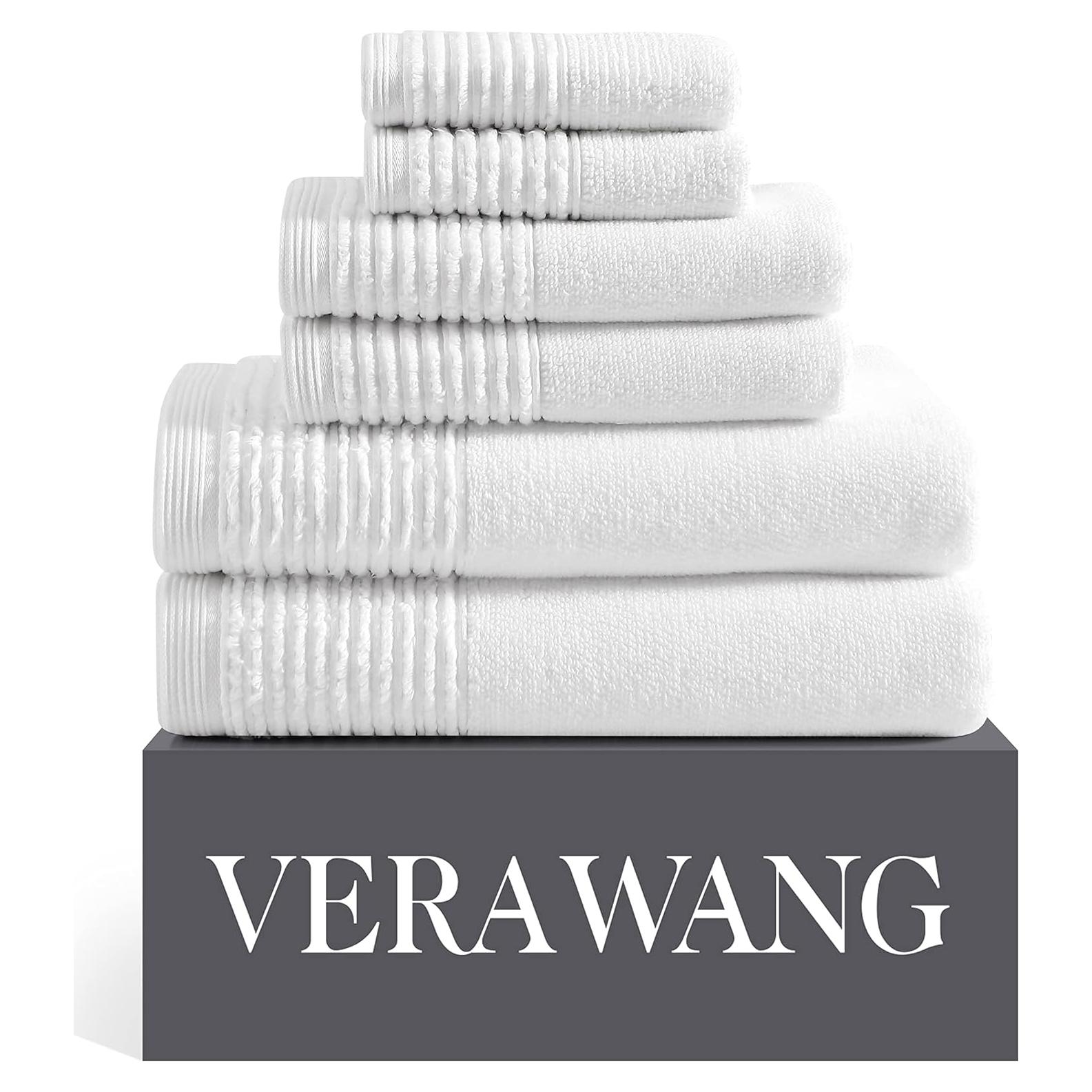 Juego de Toallas de Baño Vera Wang 100% Algodón 6 Piezas