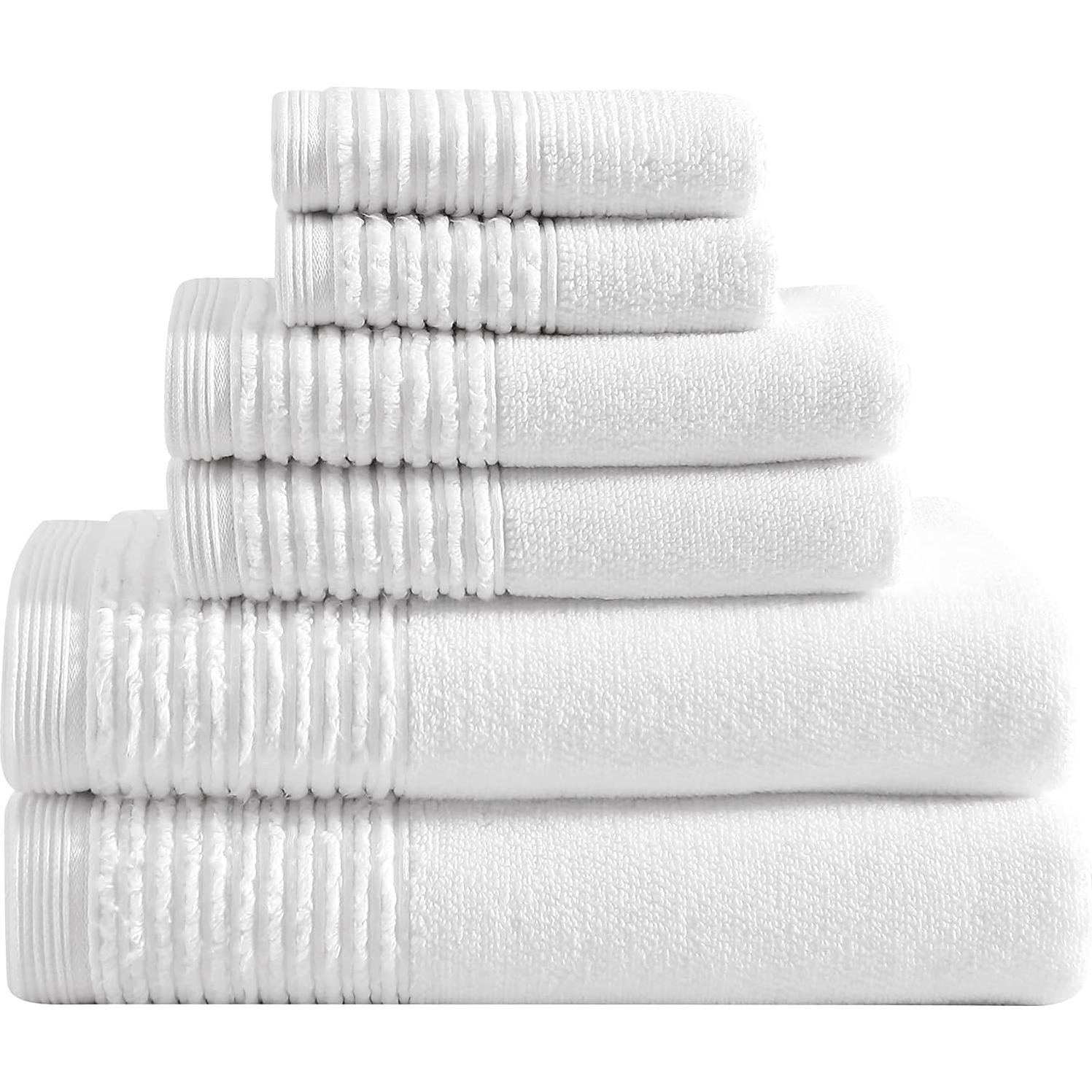 Juego de Toallas de Baño Vera Wang 100% Algodón 6 Piezas