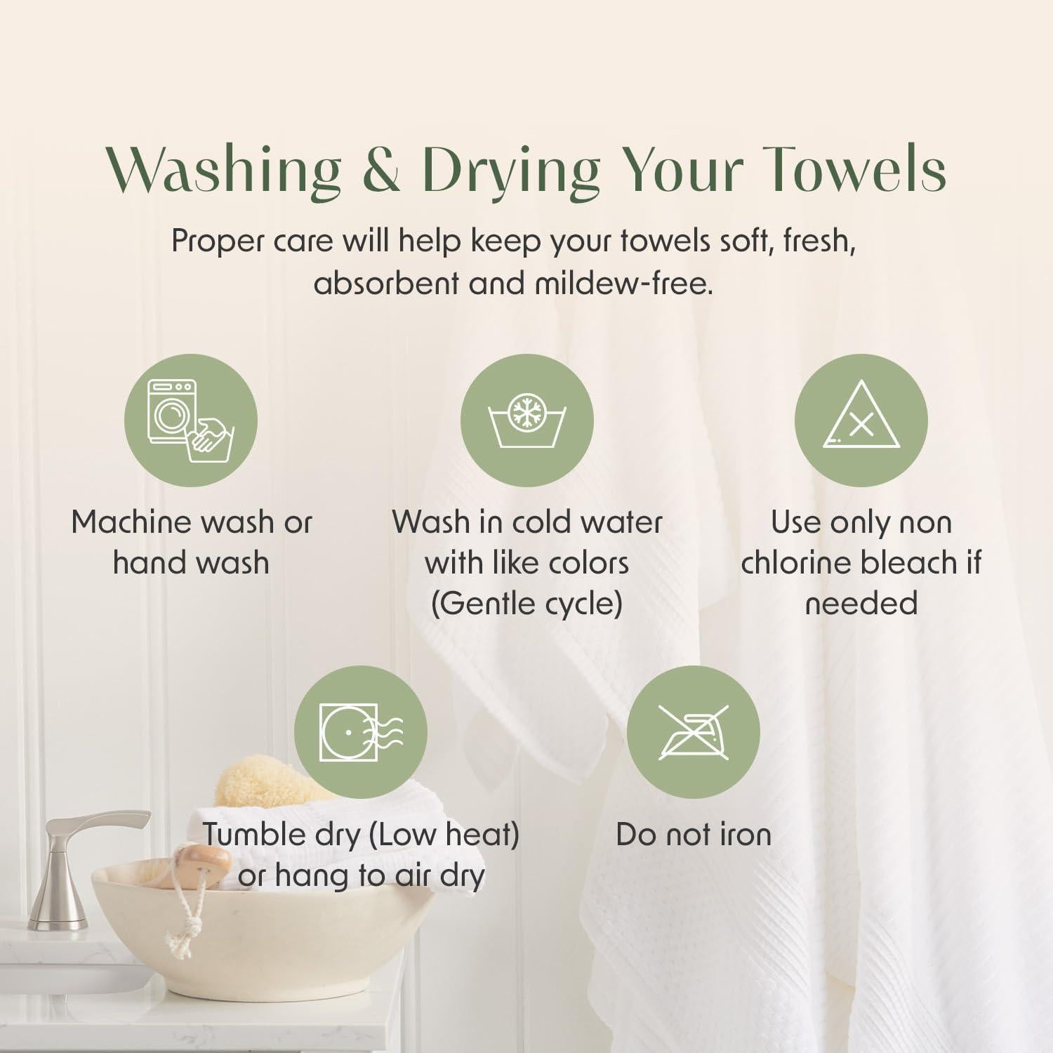 Juego de Toallas de Baño Springtree Home 6 Piezas Azul