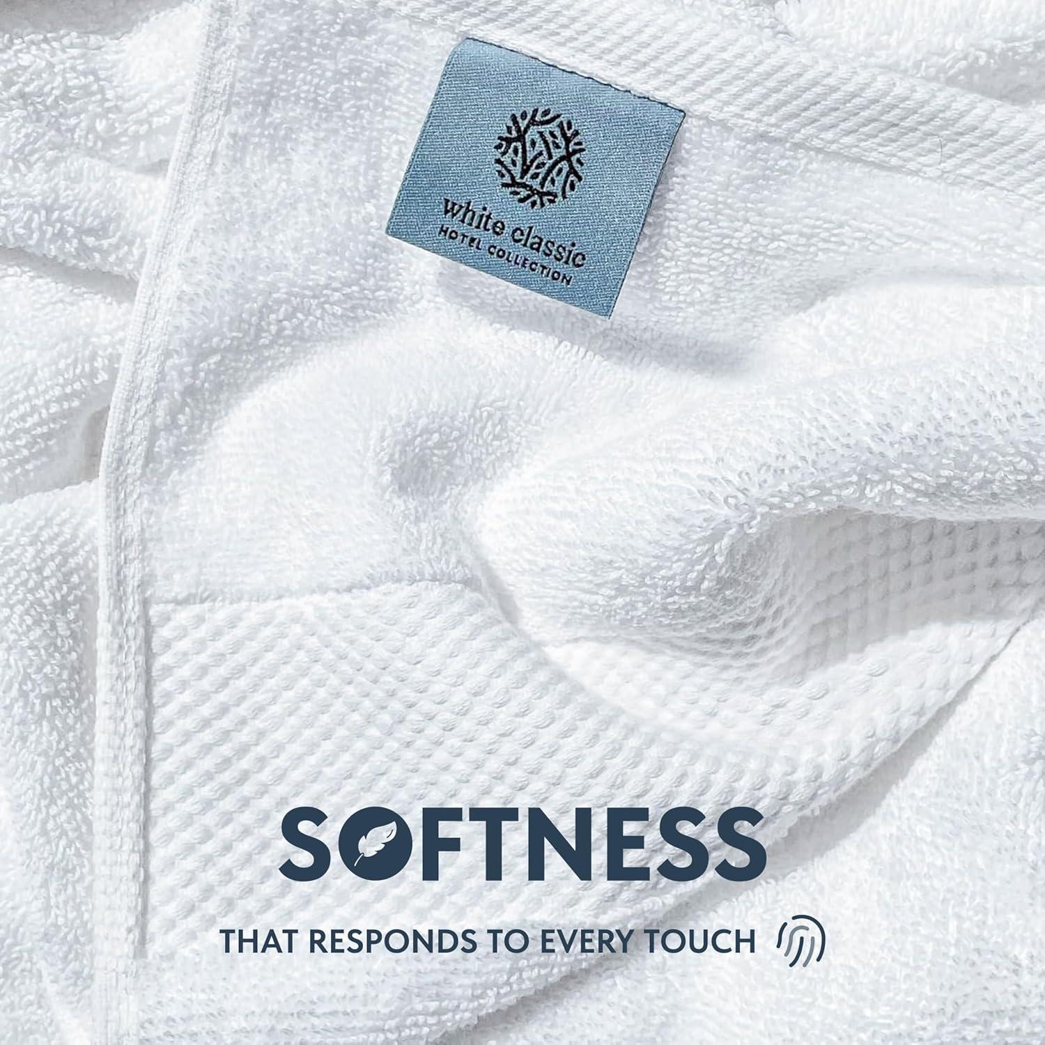 Toallas de Baño de Lujo White Classic 89x178 cm 700 GSM - 2 Piezas