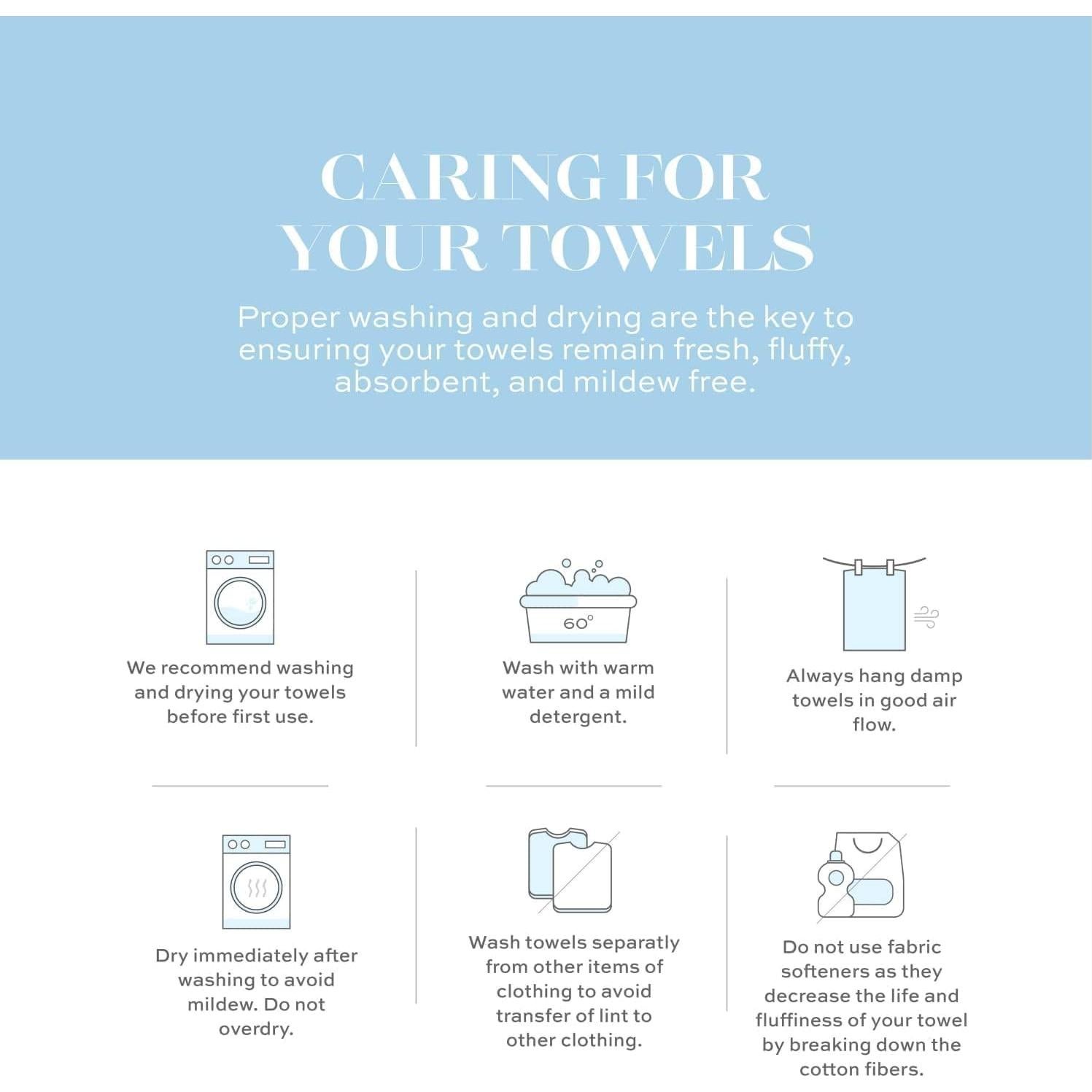 Toallas de Baño de Lujo White Classic 89x178 cm 700 GSM - 2 Piezas