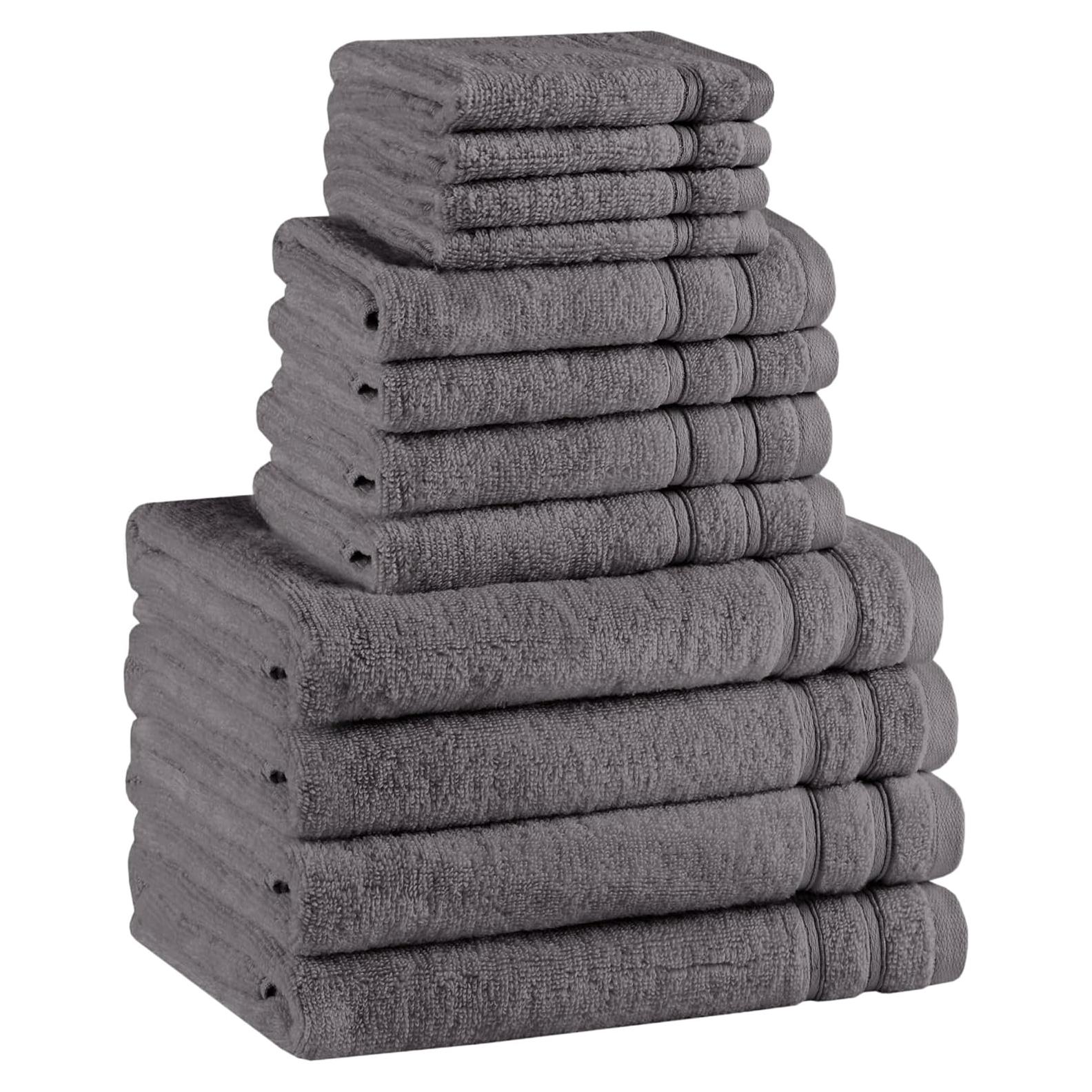 Juego de Toallas de Baño Comfort Spaces 12 Piezas 100% Algodón