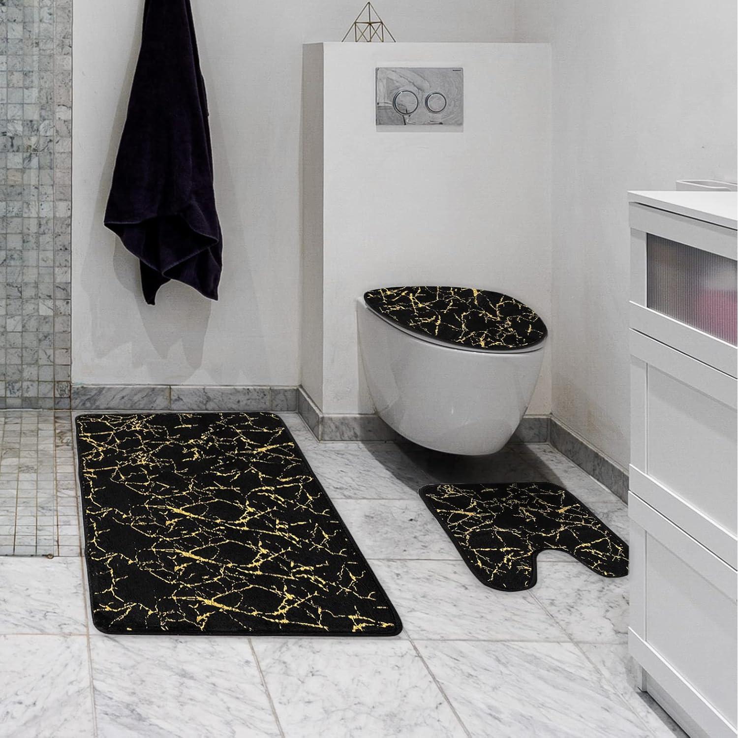 Conjunto de Alfombrillas de Baño Eanpet 3 Piezas Antideslizante