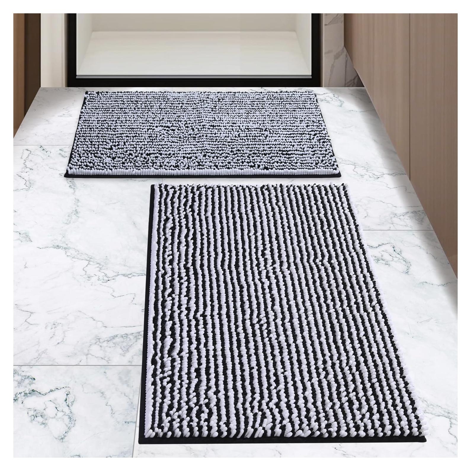 Juego de Alfombrillas de Baño NUOVARUGS 2 Piezas Antideslizante