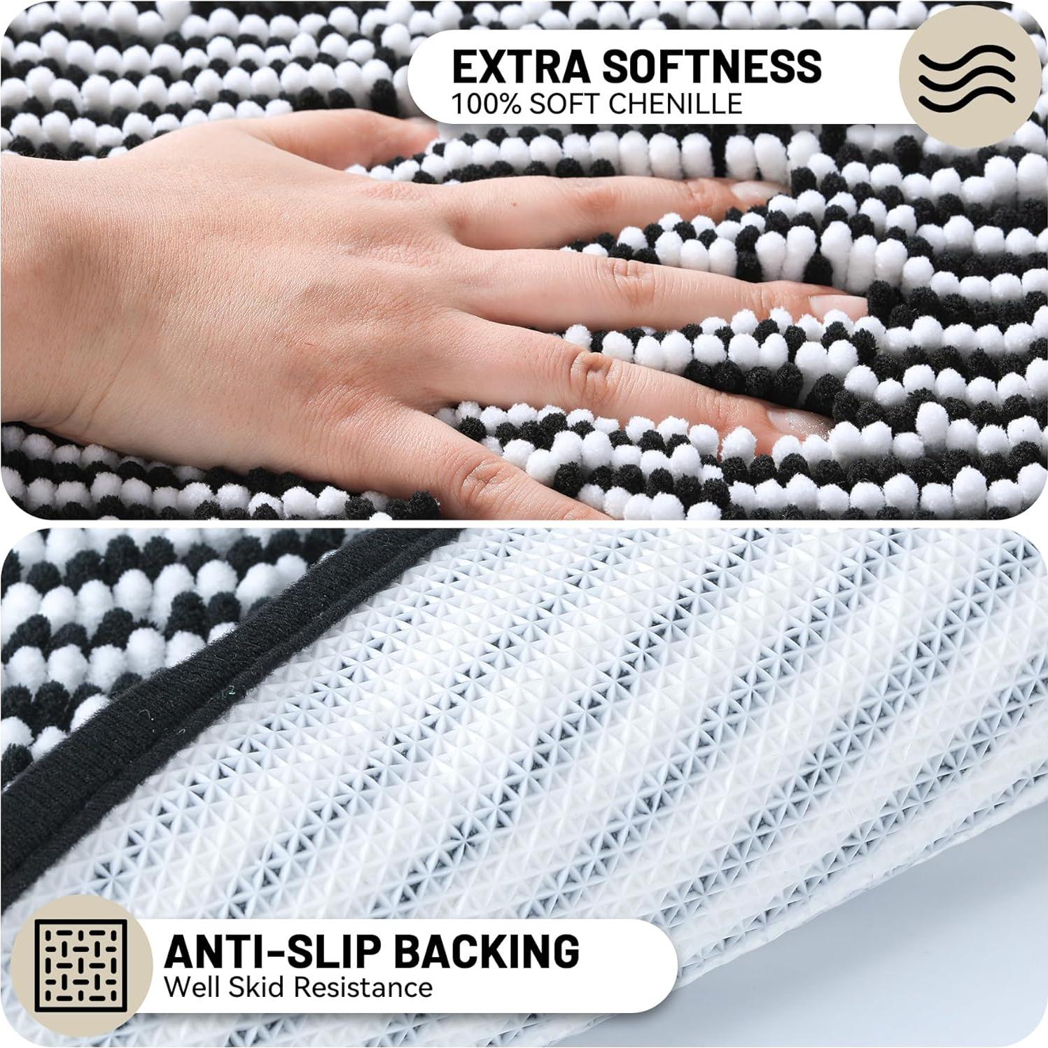 Juego de Alfombrillas de Baño NUOVARUGS 2 Piezas Antideslizante