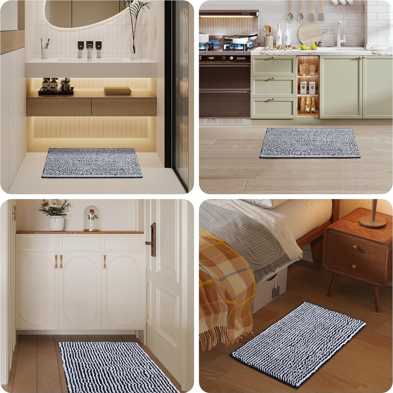 Juego de Alfombrillas de Baño NUOVARUGS 2 Piezas Antideslizante