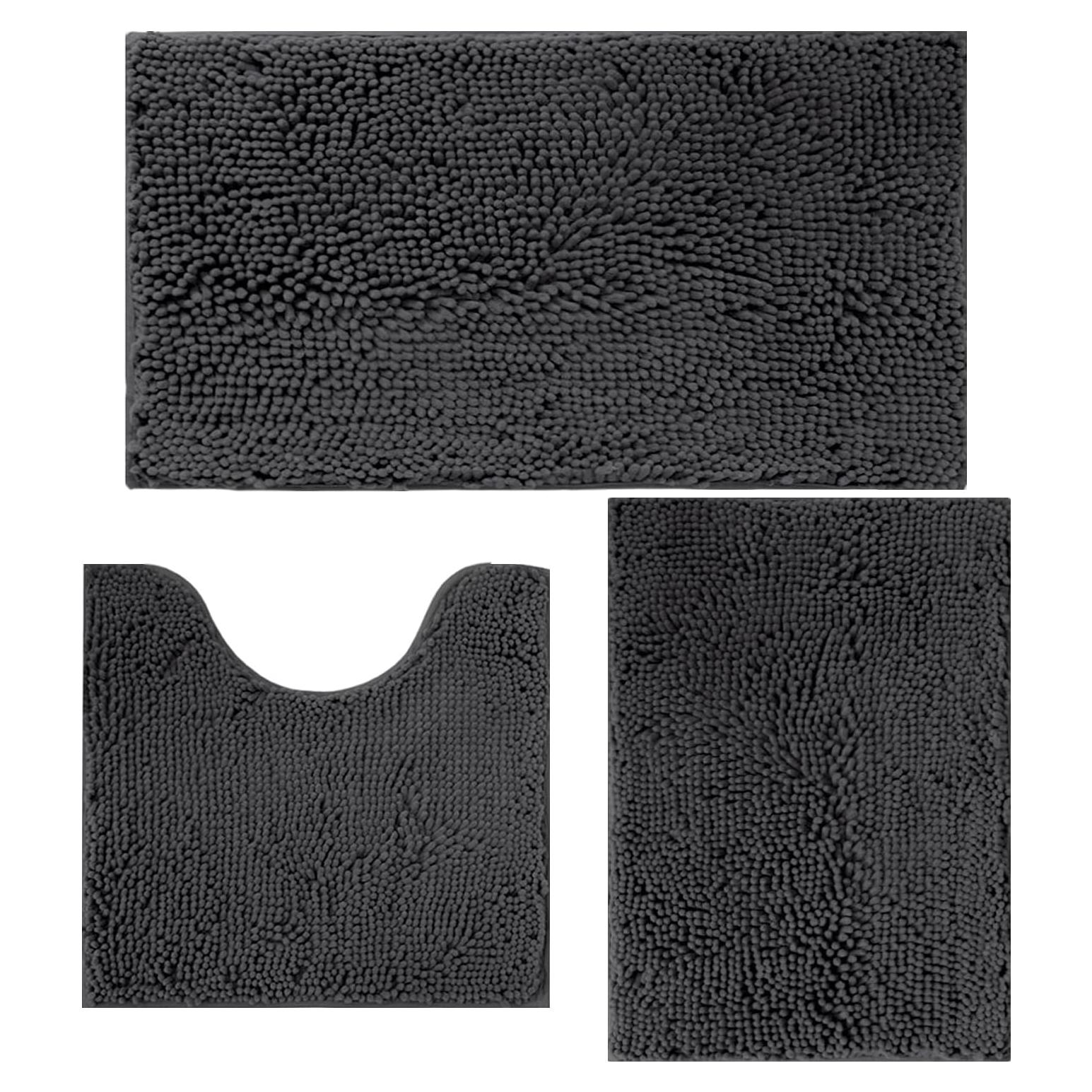 Conjunto de Alfombrillas de Baño Antideslizantes Flotstiga 3 Piezas