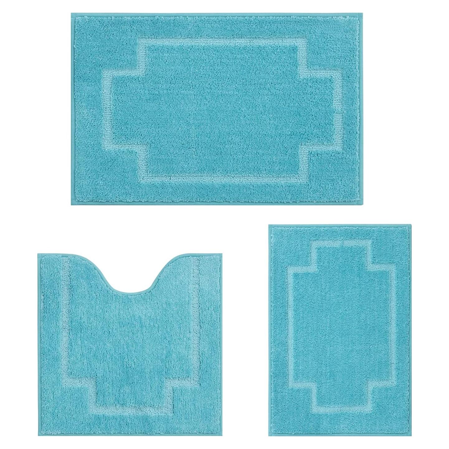 Juego de Alfombrillas de Baño CNNJ 3 Piezas Antideslizantes