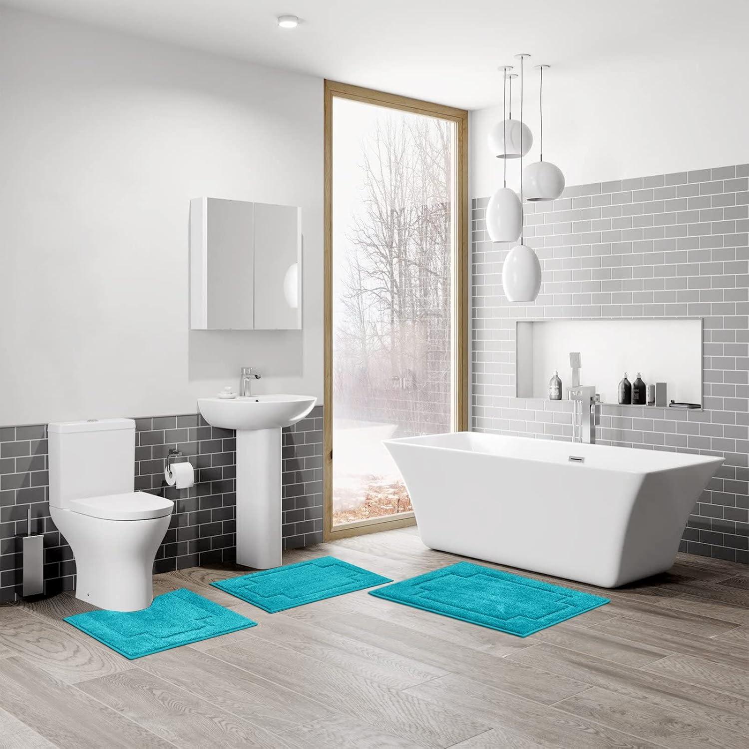 Juego de Alfombrillas de Baño CNNJ 3 Piezas Antideslizantes