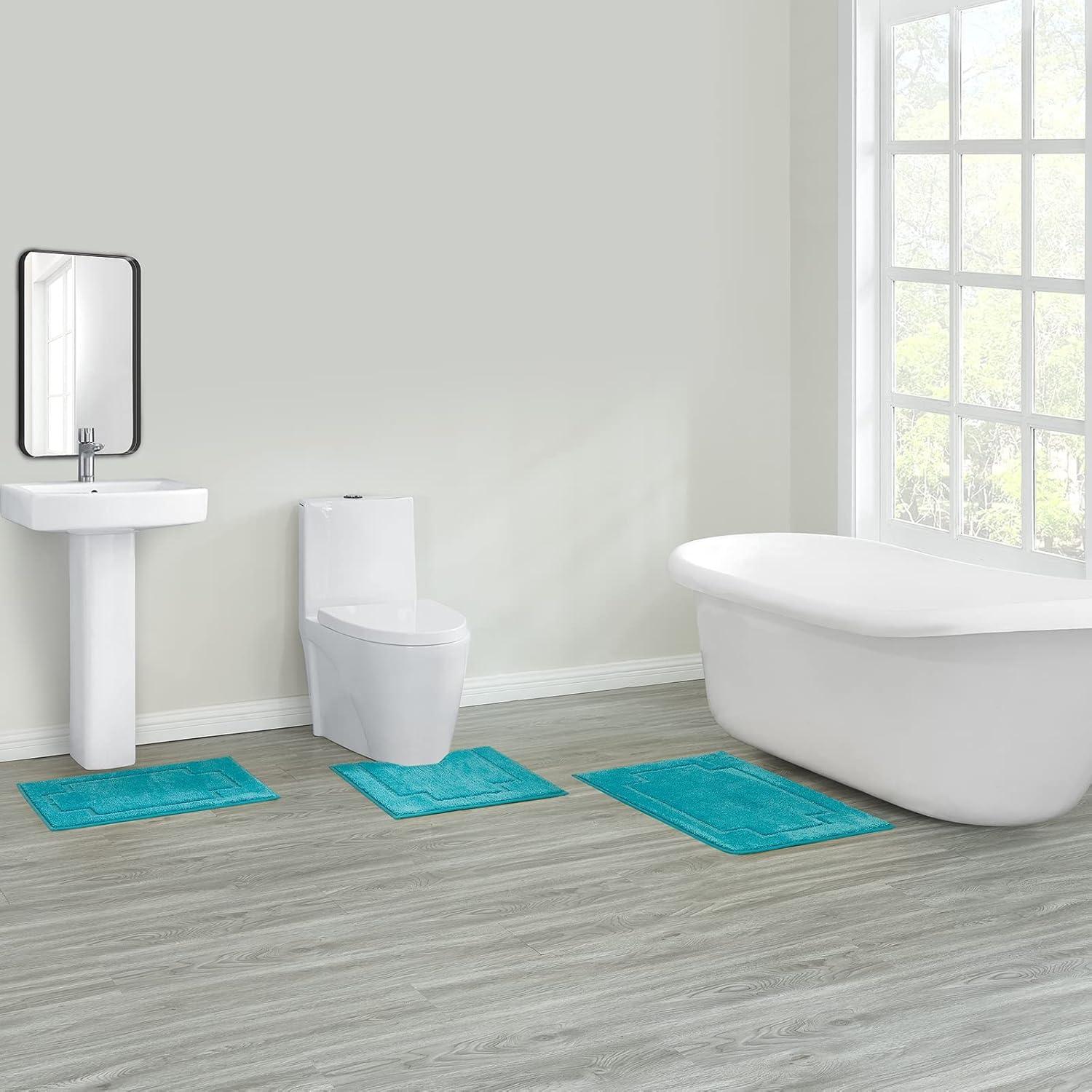 Juego de Alfombrillas de Baño CNNJ 3 Piezas Antideslizantes