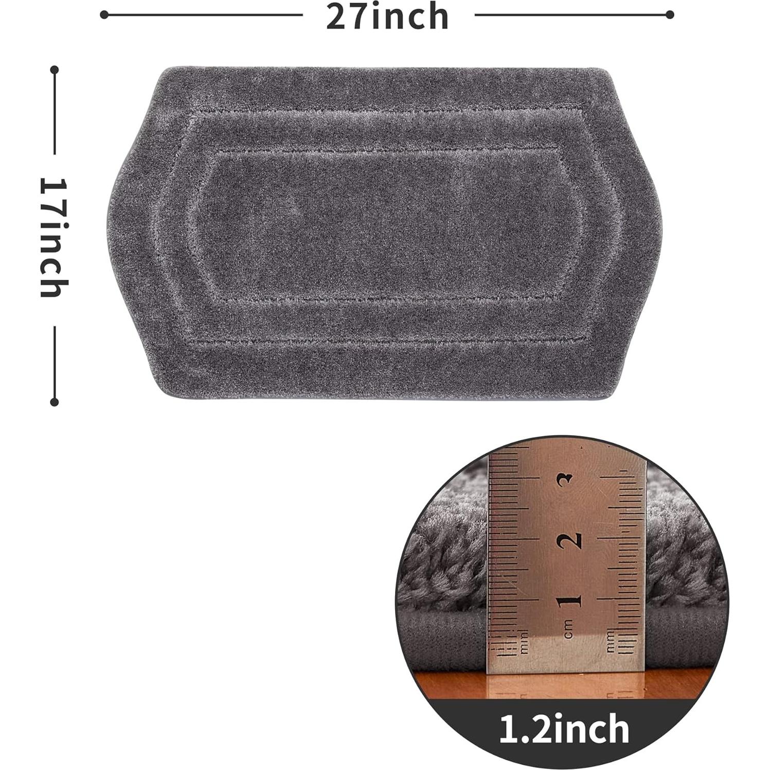 Alfombrilla de Baño Antideslizante COSY HOMEER 45x68 cm Gris