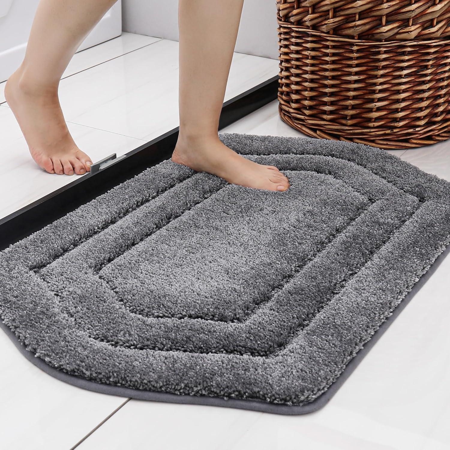 Alfombrilla de Baño Antideslizante COSY HOMEER 45x68 cm Gris