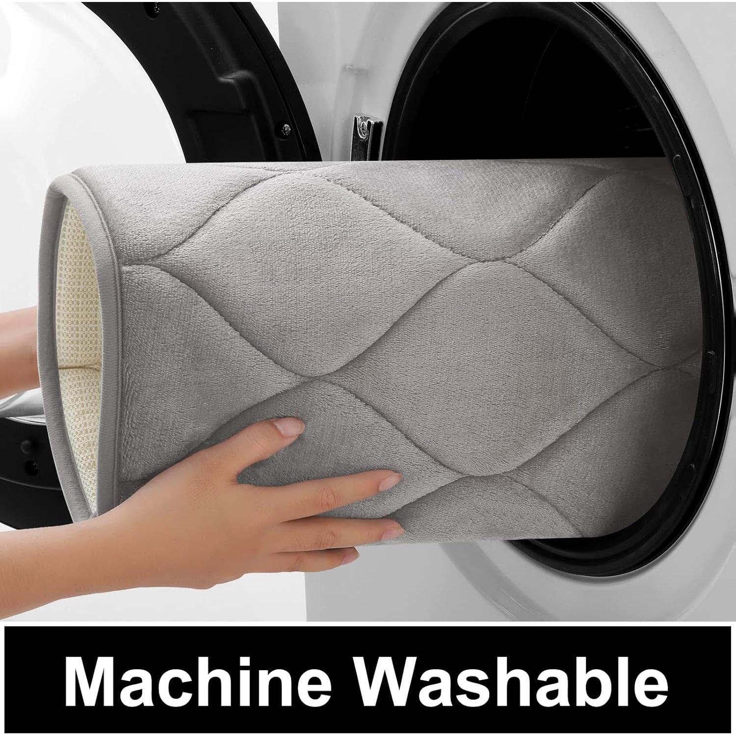 Juego de 3 Alfombrillas de Baño Colorxy - Antideslizantes y Lavables