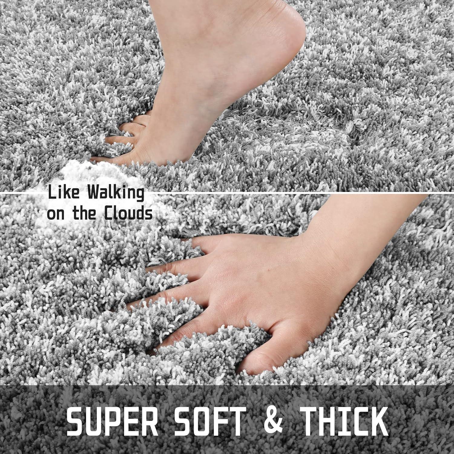 Conjunto de Alfombrillas de Baño Yimobra 3 Piezas Antideslizantes