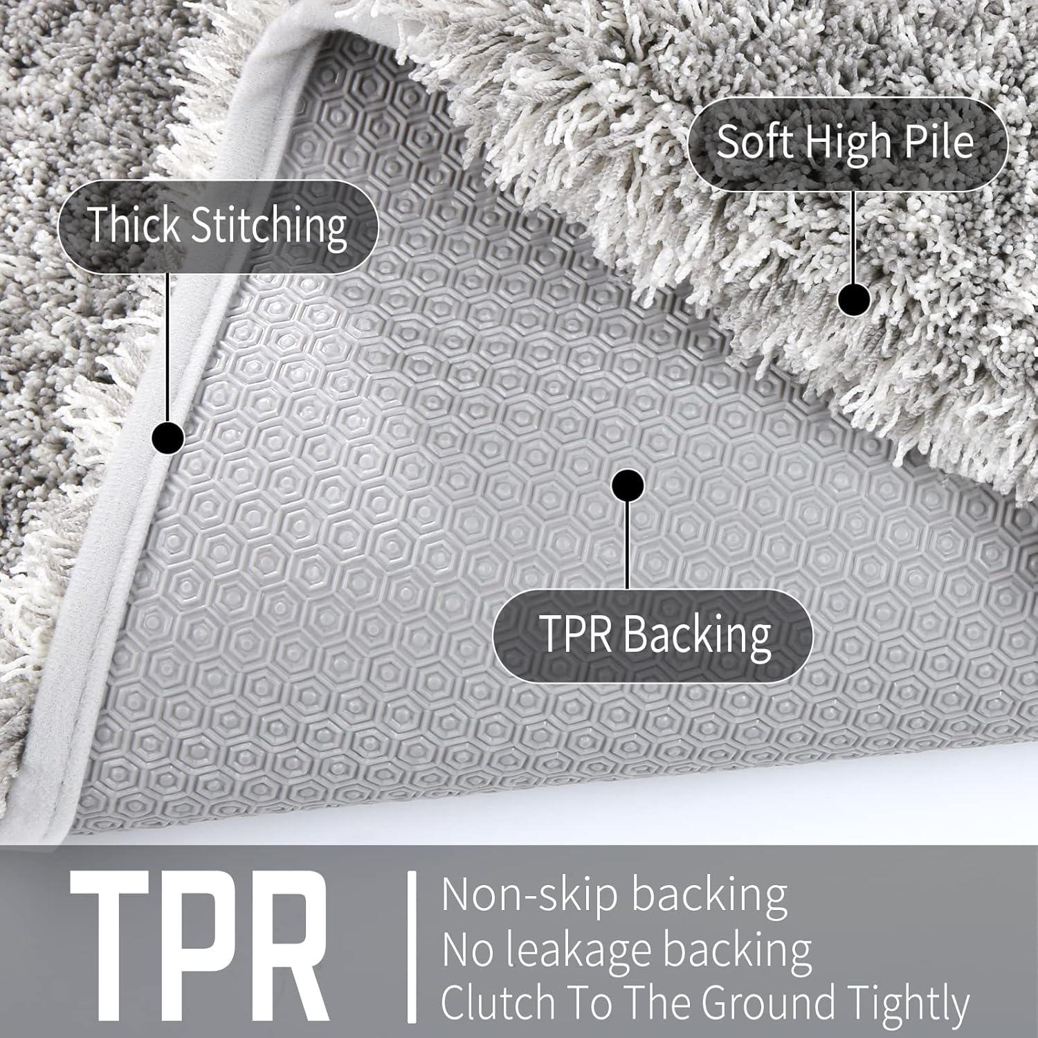 Conjunto de Alfombrillas de Baño Yimobra 3 Piezas Antideslizantes