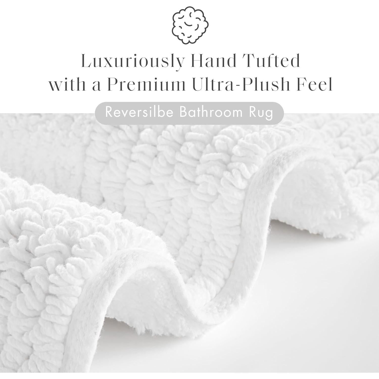 Alfombra de baño Madison Park Splendor 100% algodón 50.8x76.2 cm