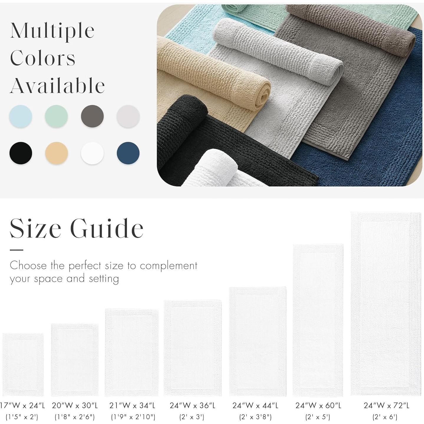 Alfombra de baño Madison Park Splendor 100% algodón 50.8x76.2 cm