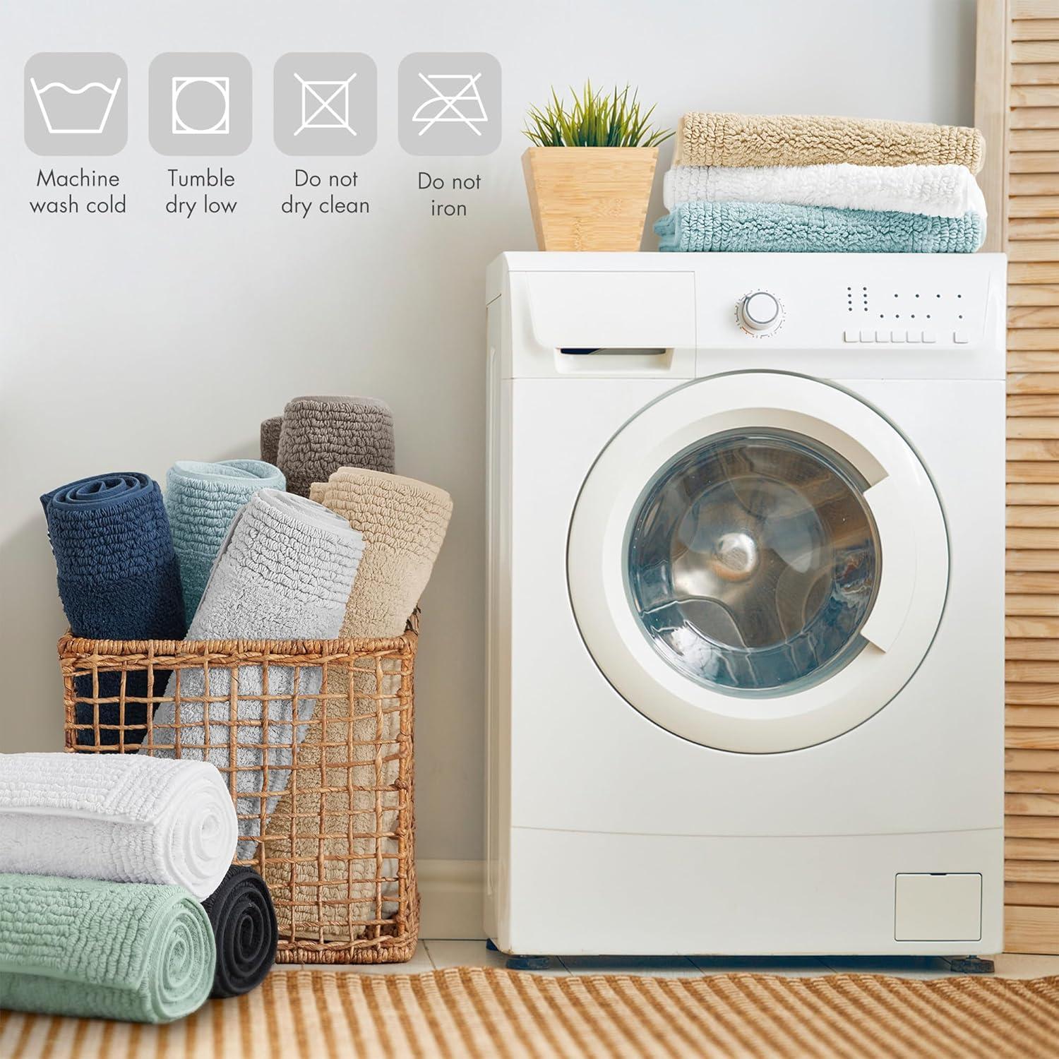 Alfombra de baño Madison Park Splendor 100% algodón 50.8x76.2 cm