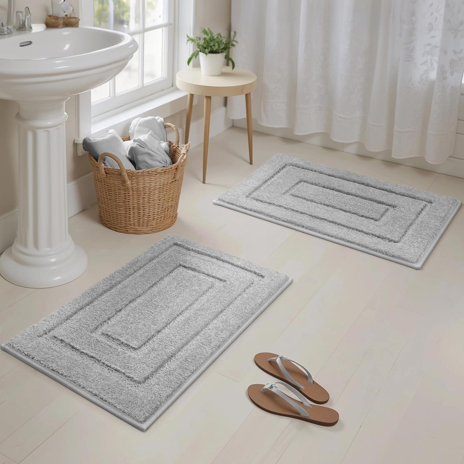 Conjunto de Alfombrillas de Baño GRANNY SAYS 2 Piezas Gris