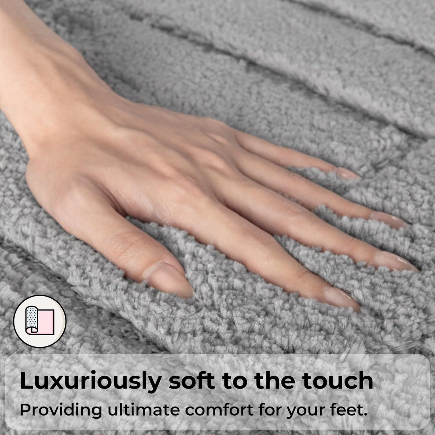 Conjunto de Alfombrillas de Baño GRANNY SAYS 2 Piezas Gris