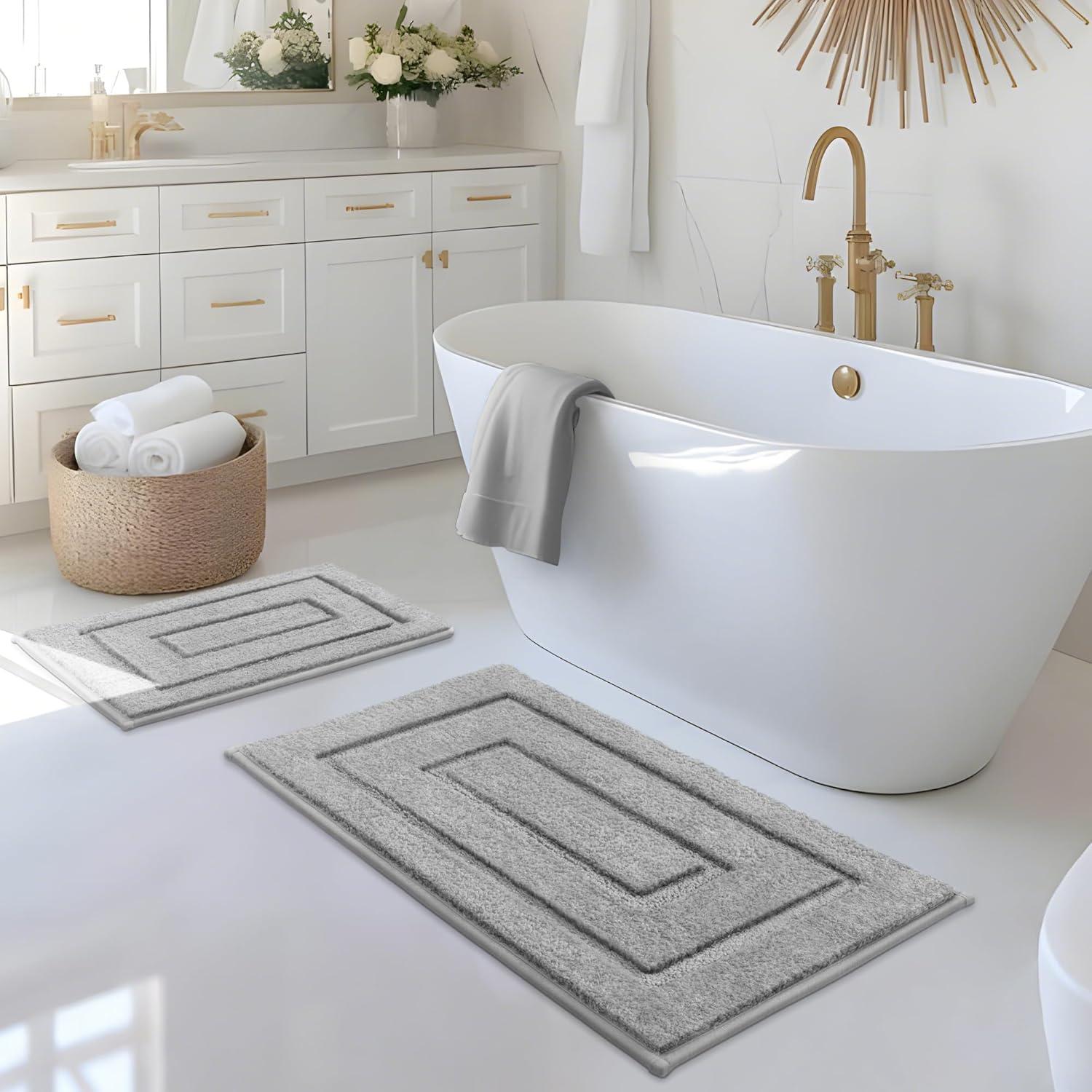 Conjunto de Alfombrillas de Baño GRANNY SAYS 2 Piezas Gris