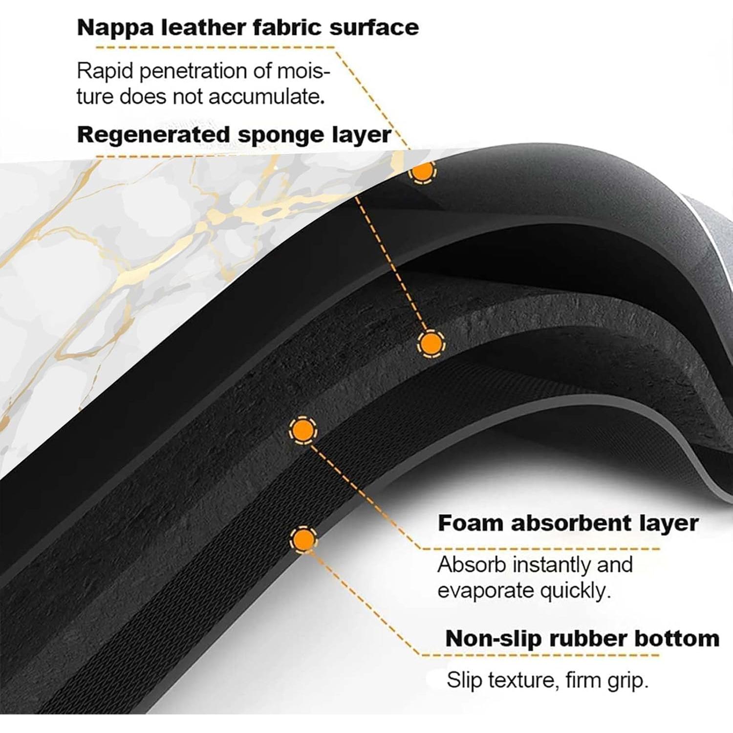 Conjunto de Alfombrillas de Baño EMMTEEY 3 Piezas Antideslizantes