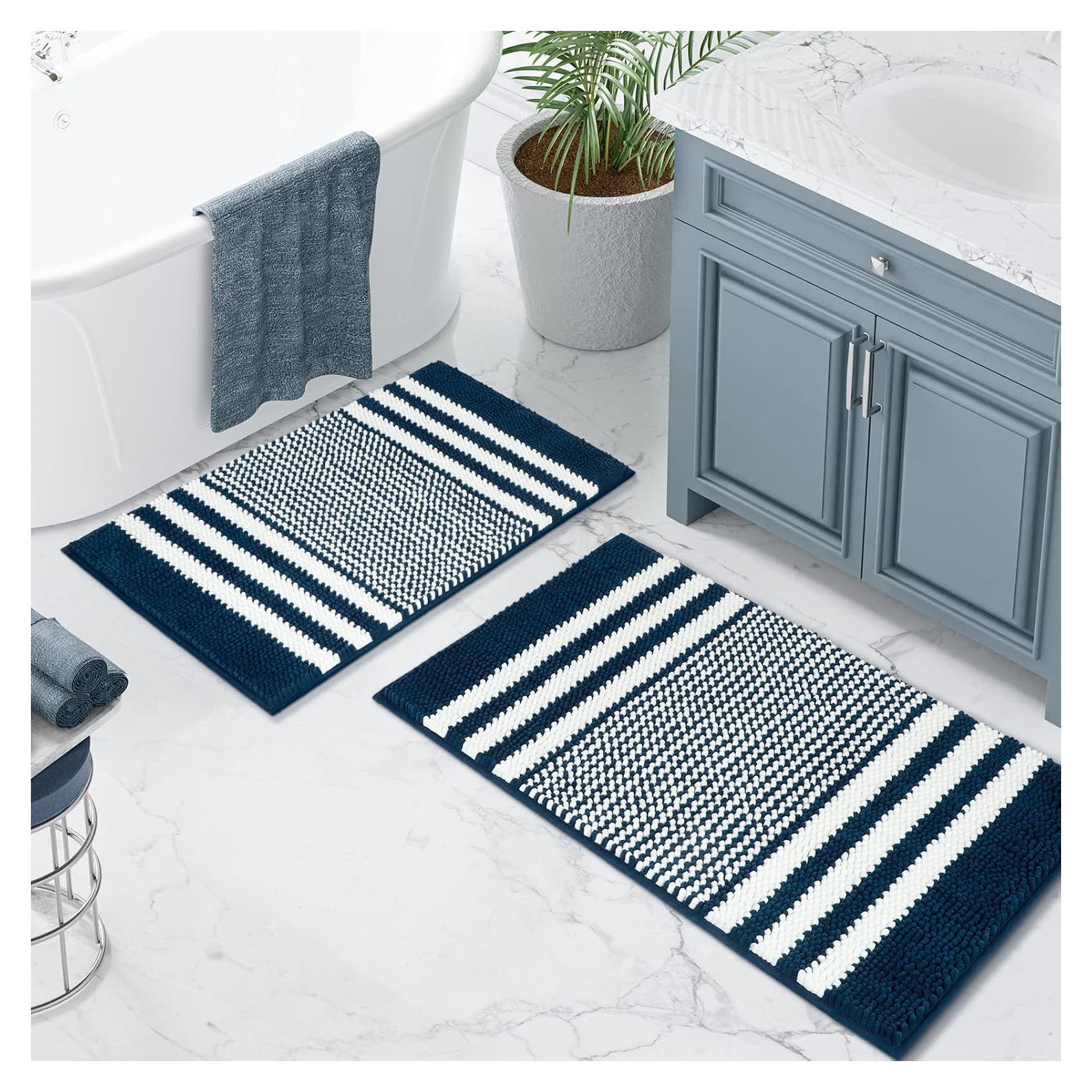 Conjunto de Alfombrillas de Baño Tindbea 2 Piezas Antideslizantes