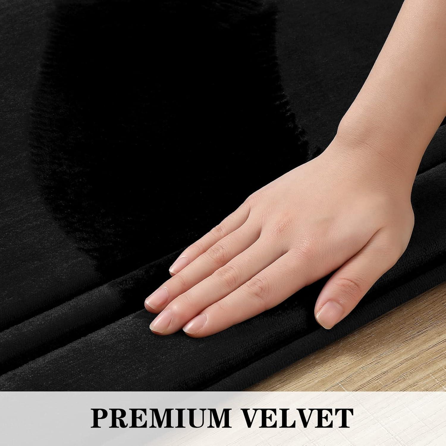 Alfombrilla de Baño Antideslizante BYSURE 3 Piezas Microfibra