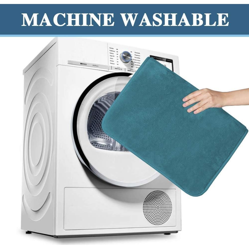 H.VERSAILTEX Juego de Alfombrillas de Baño Antideslizantes 2 Piezas