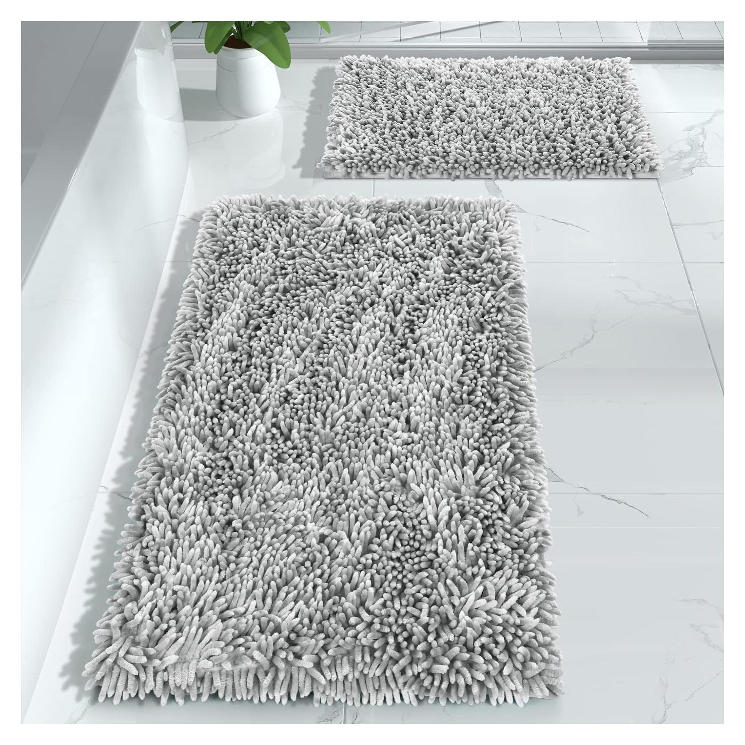Conjunto de Alfombrillas de Baño Yimobra 2 Piezas Antideslizantes