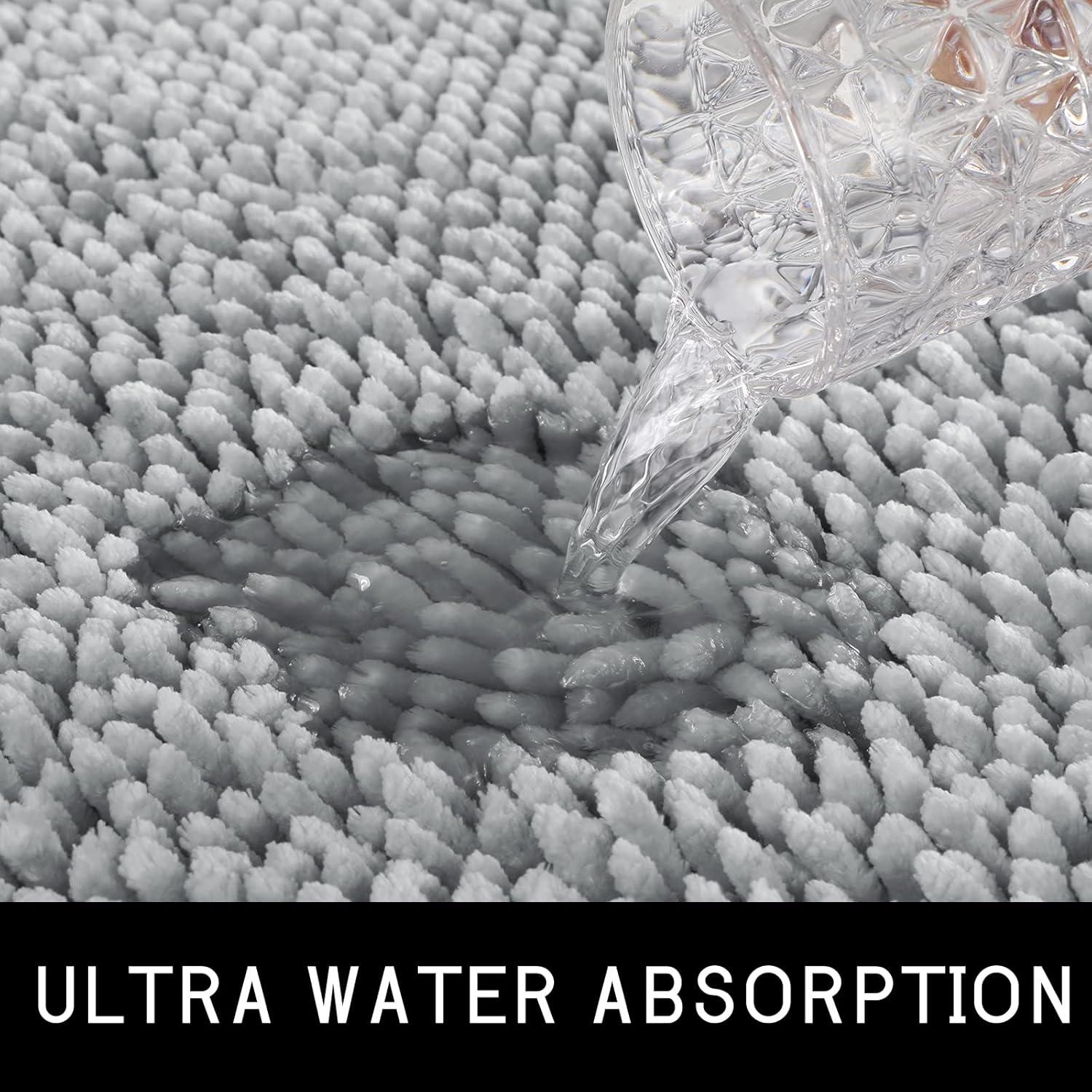 Conjunto de Alfombrillas de Baño Yimobra 2 Piezas Antideslizantes