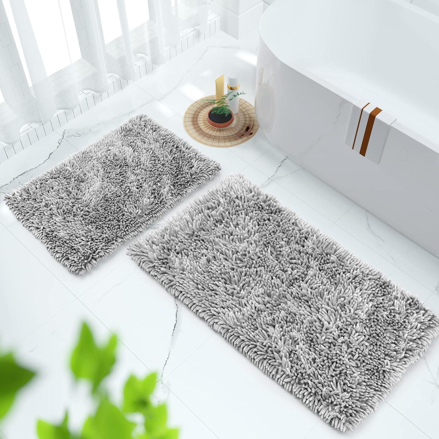 Conjunto de Alfombrillas de Baño Yimobra 2 Piezas Antideslizantes