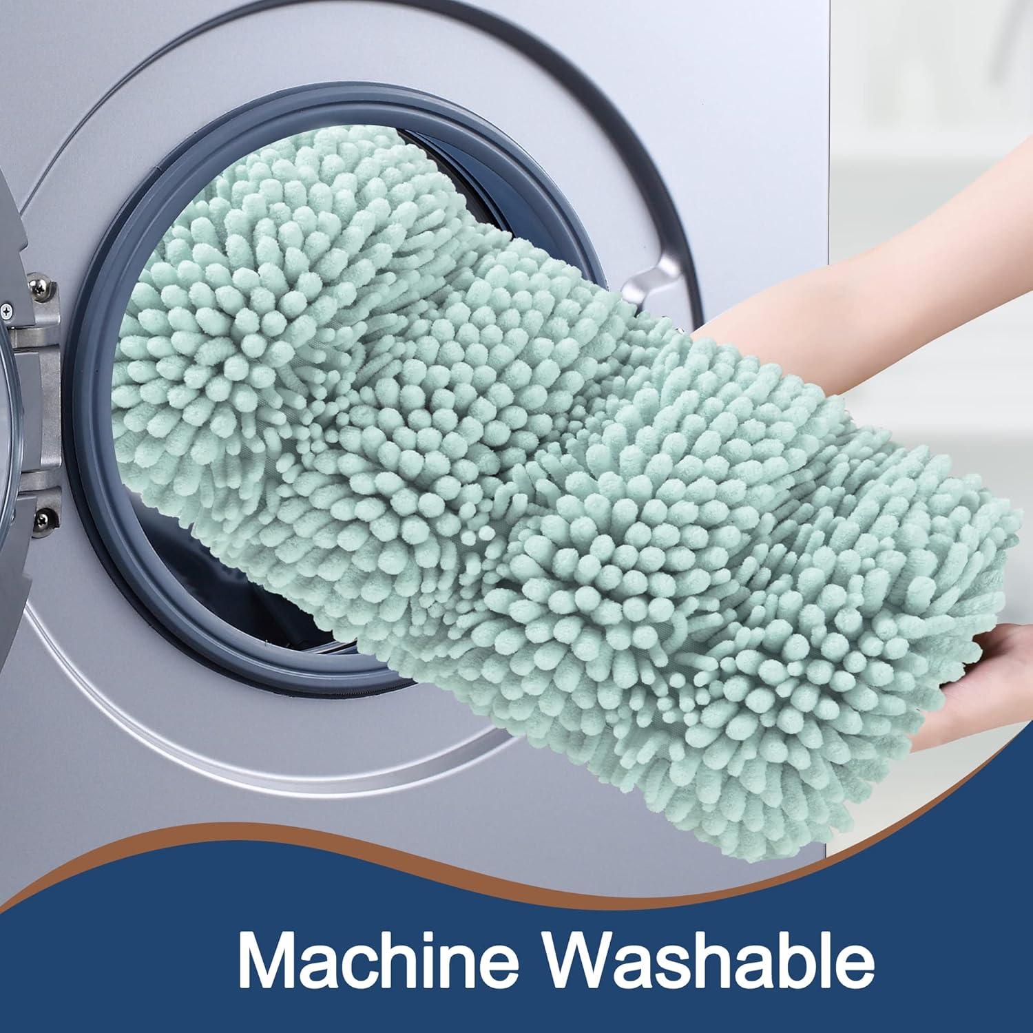 Conjunto de Alfombrillas de Baño Antideslizantes FLOLEOPA 2 Piezas Azul Spa