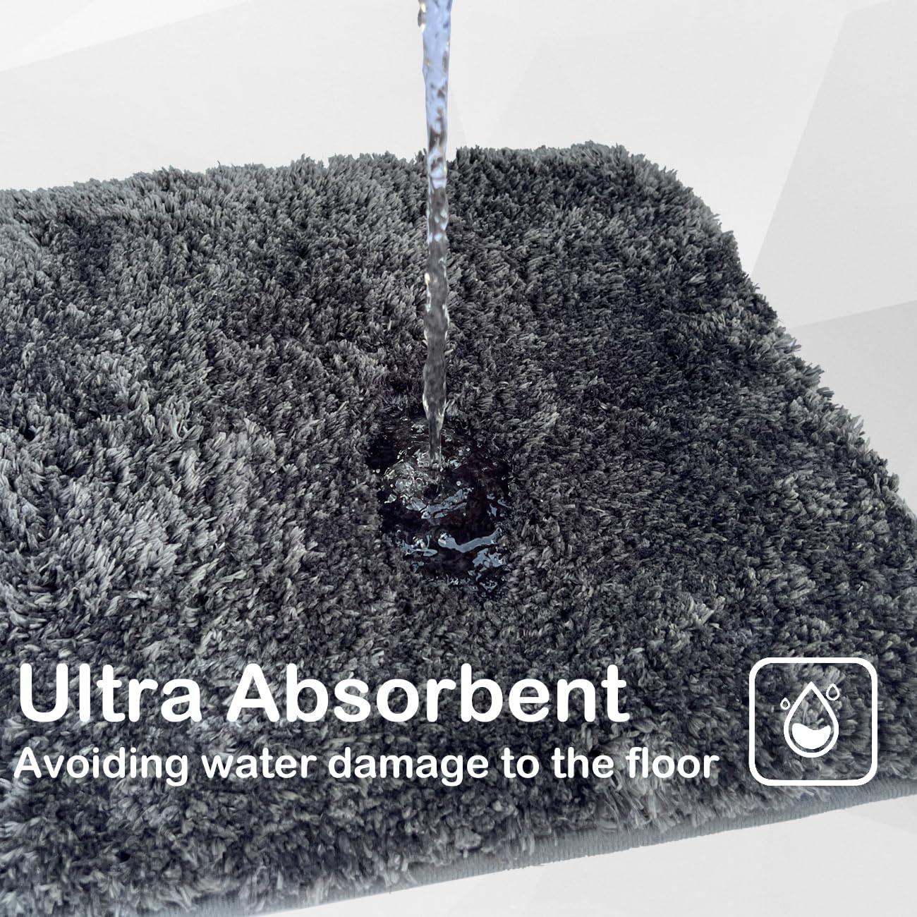 Conjunto de Alfombrillas de Baño wyewye 3 Piezas Antideslizantes