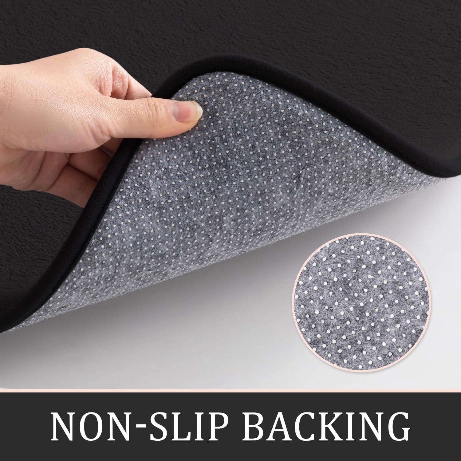 Conjunto de Alfombrillas de Baño YIHOUSE 2 Piezas Antideslizantes