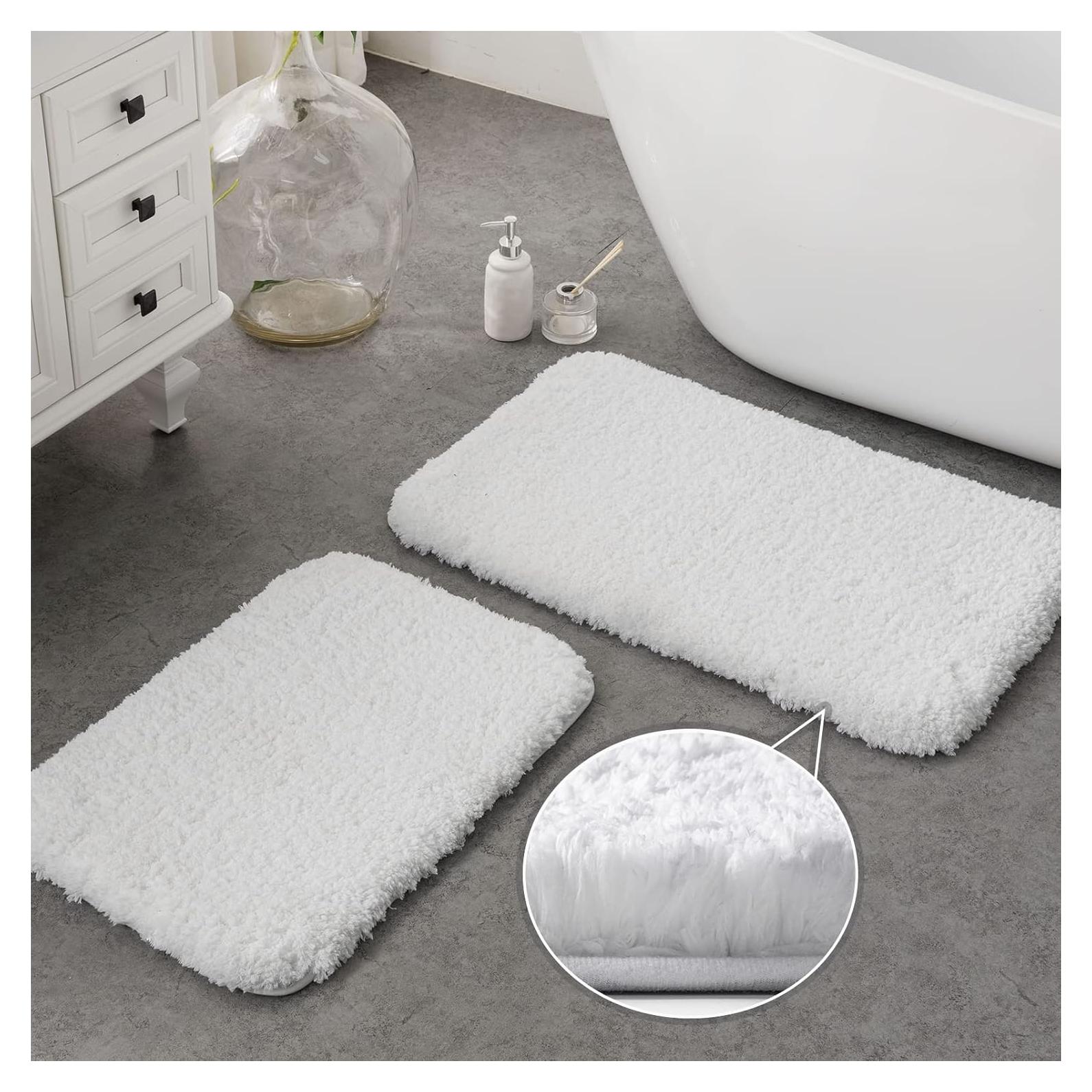 Conjunto de Alfombrillas de Baño Ashler 2 Piezas Microfibra