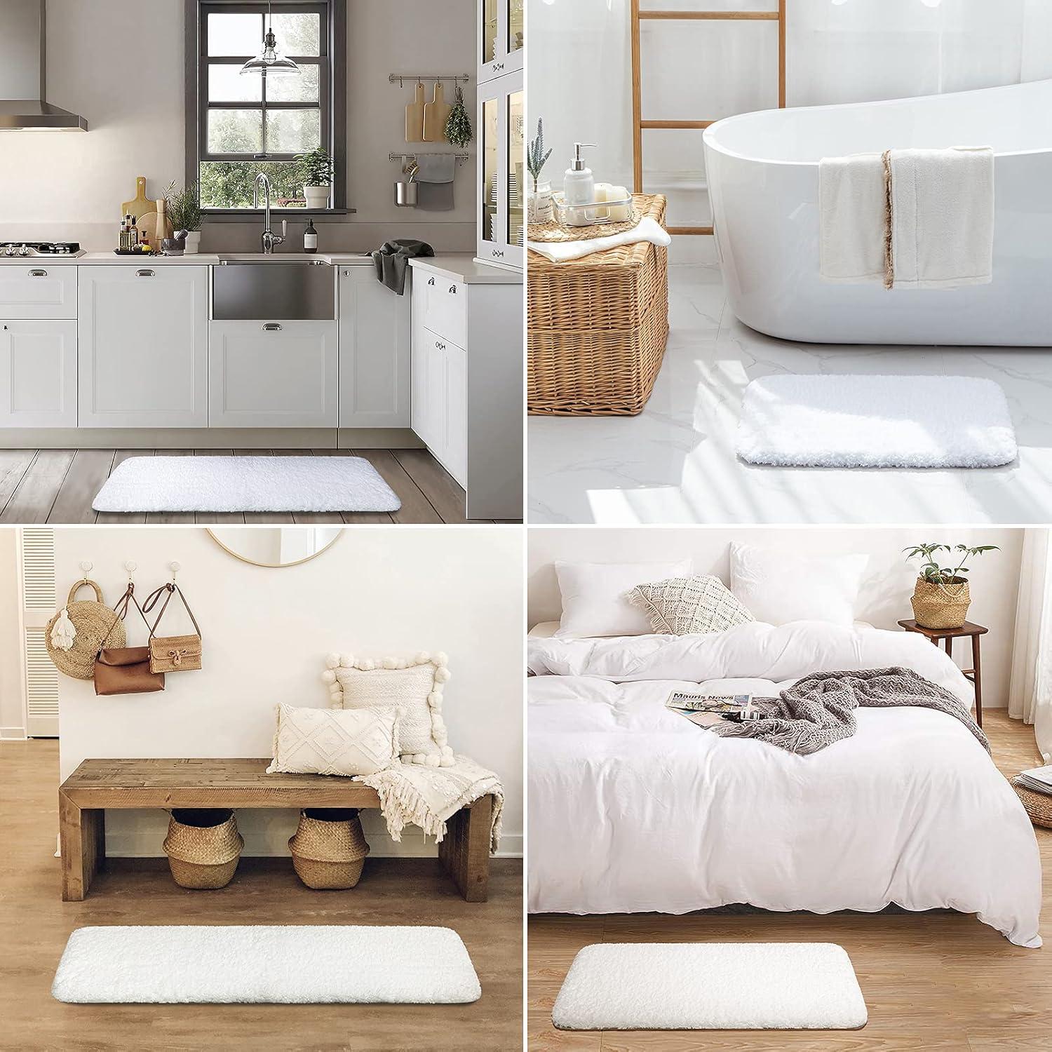 Conjunto de Alfombrillas de Baño Ashler 2 Piezas Microfibra