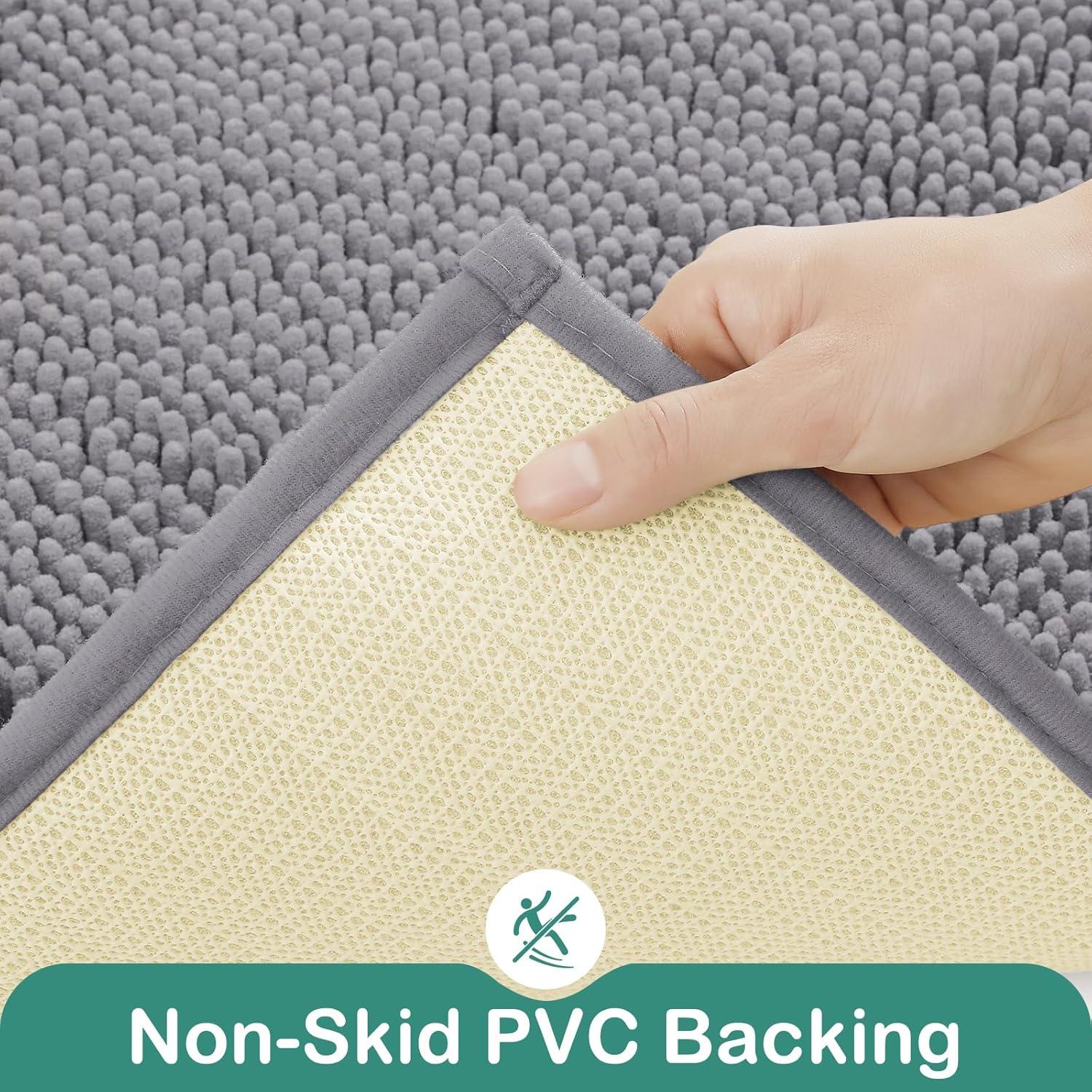 Juego de Alfombrillas de Baño HOMEIDEAS 2 Piezas Antideslizante