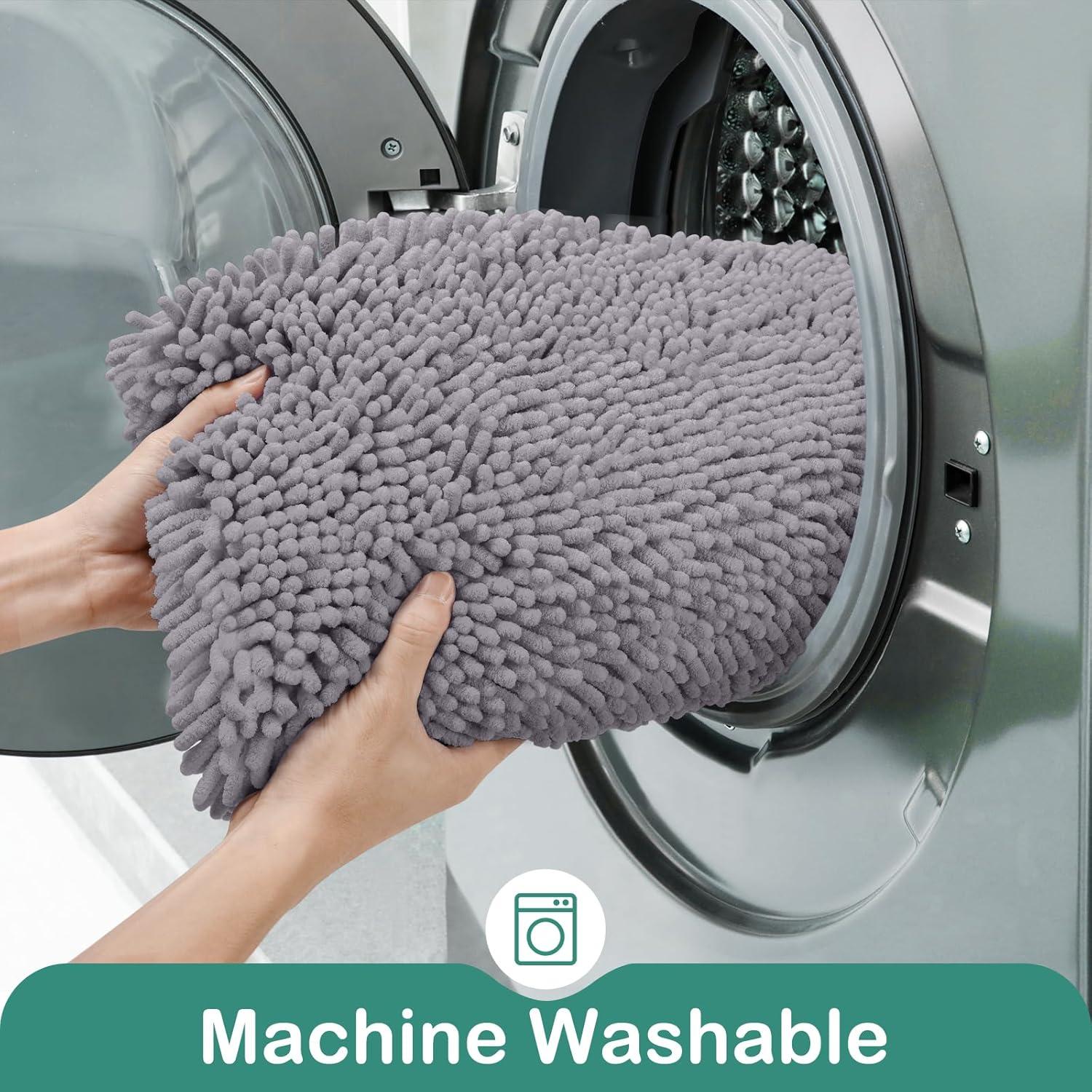 Juego de Alfombrillas de Baño HOMEIDEAS 2 Piezas Antideslizante