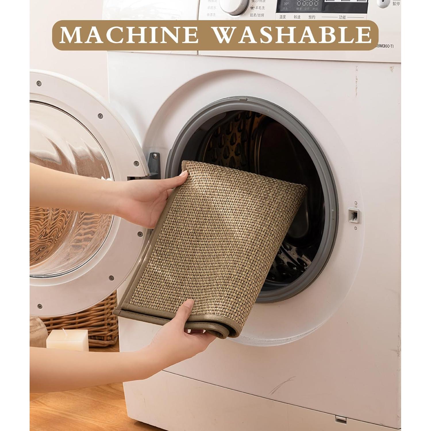 Conjunto de Alfombrillas de Baño YIHOUSE 3 Piezas Beige Antideslizantes