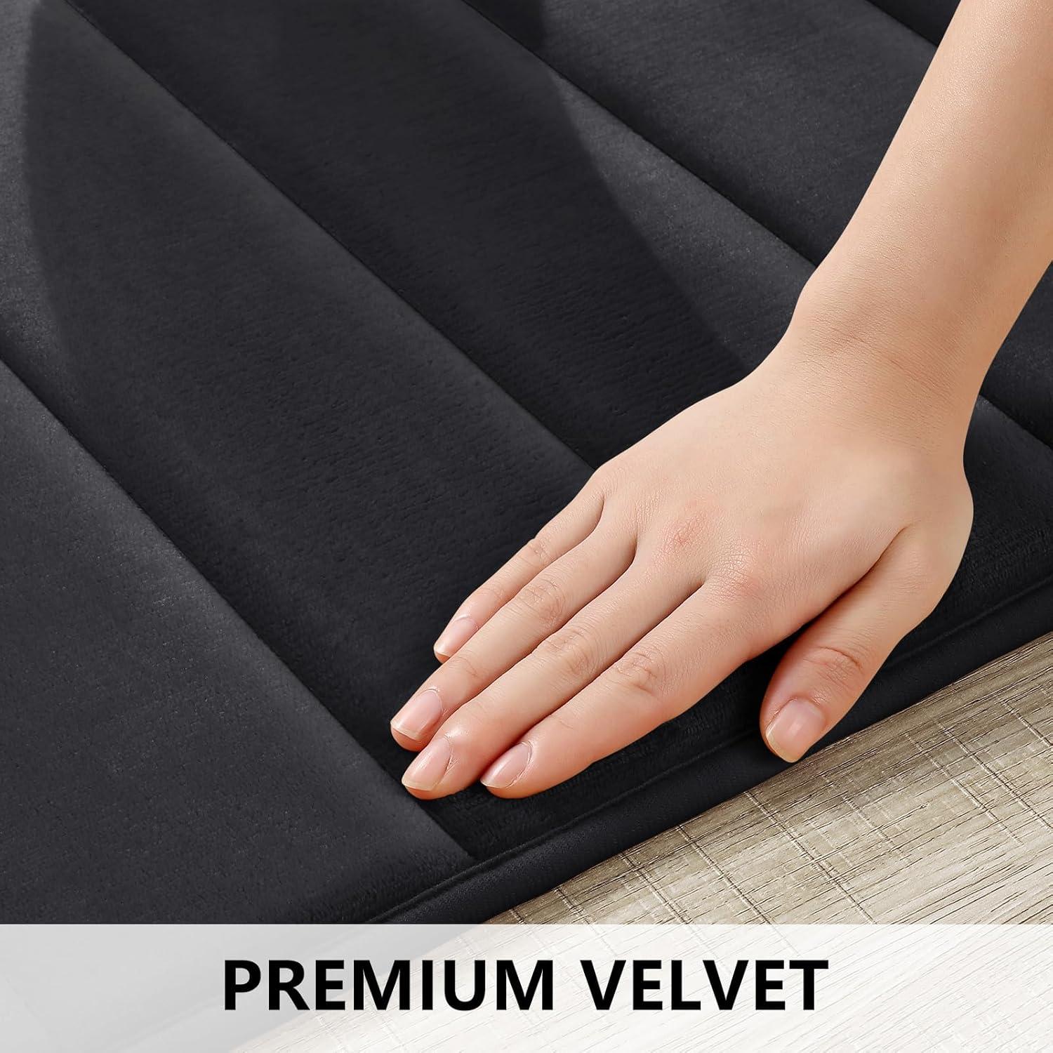 Conjunto de Alfombrillas de Baño BYSURE 2 Piezas Antideslizantes