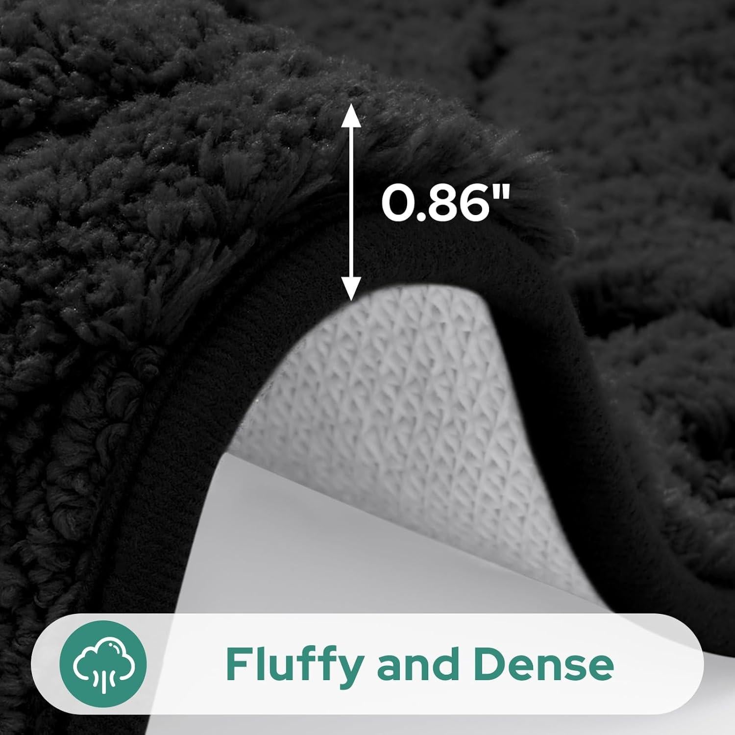 Alfombrillas de Baño HOMEIDEAS 2 Piezas Antideslizantes 40x81 cm