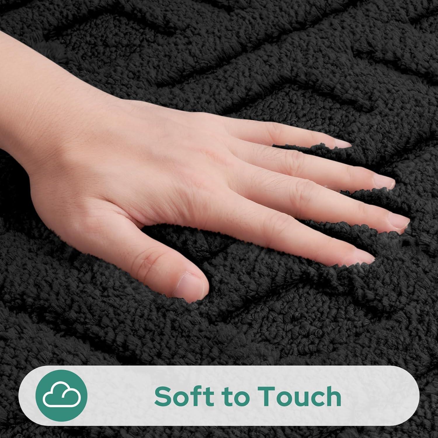 Alfombrillas de Baño HOMEIDEAS 2 Piezas Antideslizantes 40x81 cm