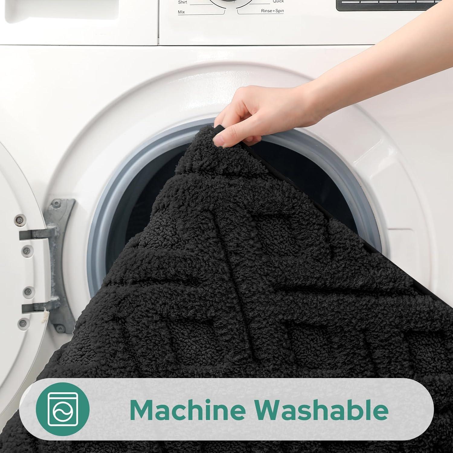 Alfombrillas de Baño HOMEIDEAS 2 Piezas Antideslizantes 40x81 cm