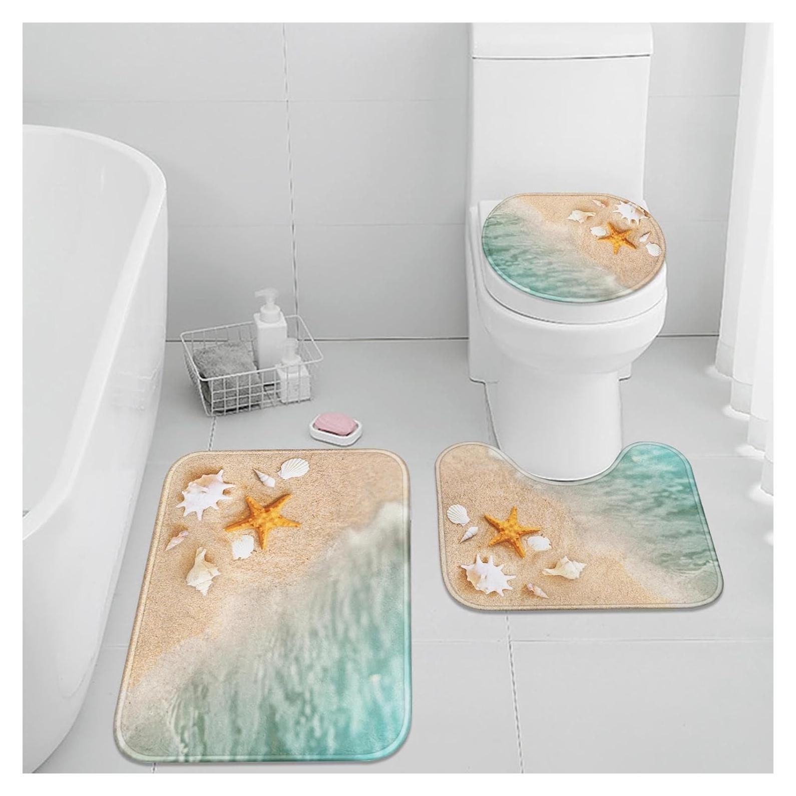 Conjunto de Alfombrillas de Baño Britimes 3 Piezas Antideslizantes